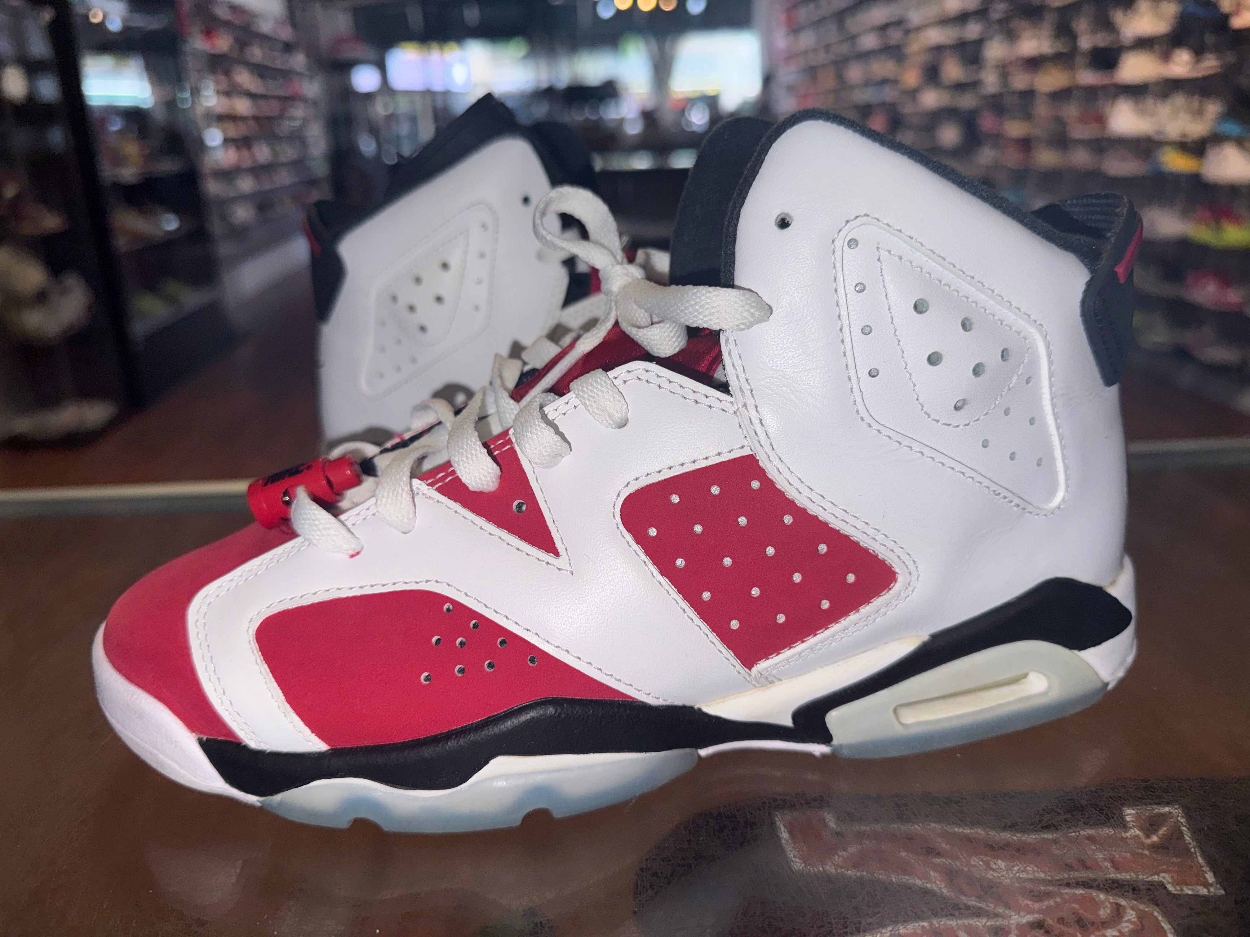 Size 6.5y Air Jordan 6 "Carmine"