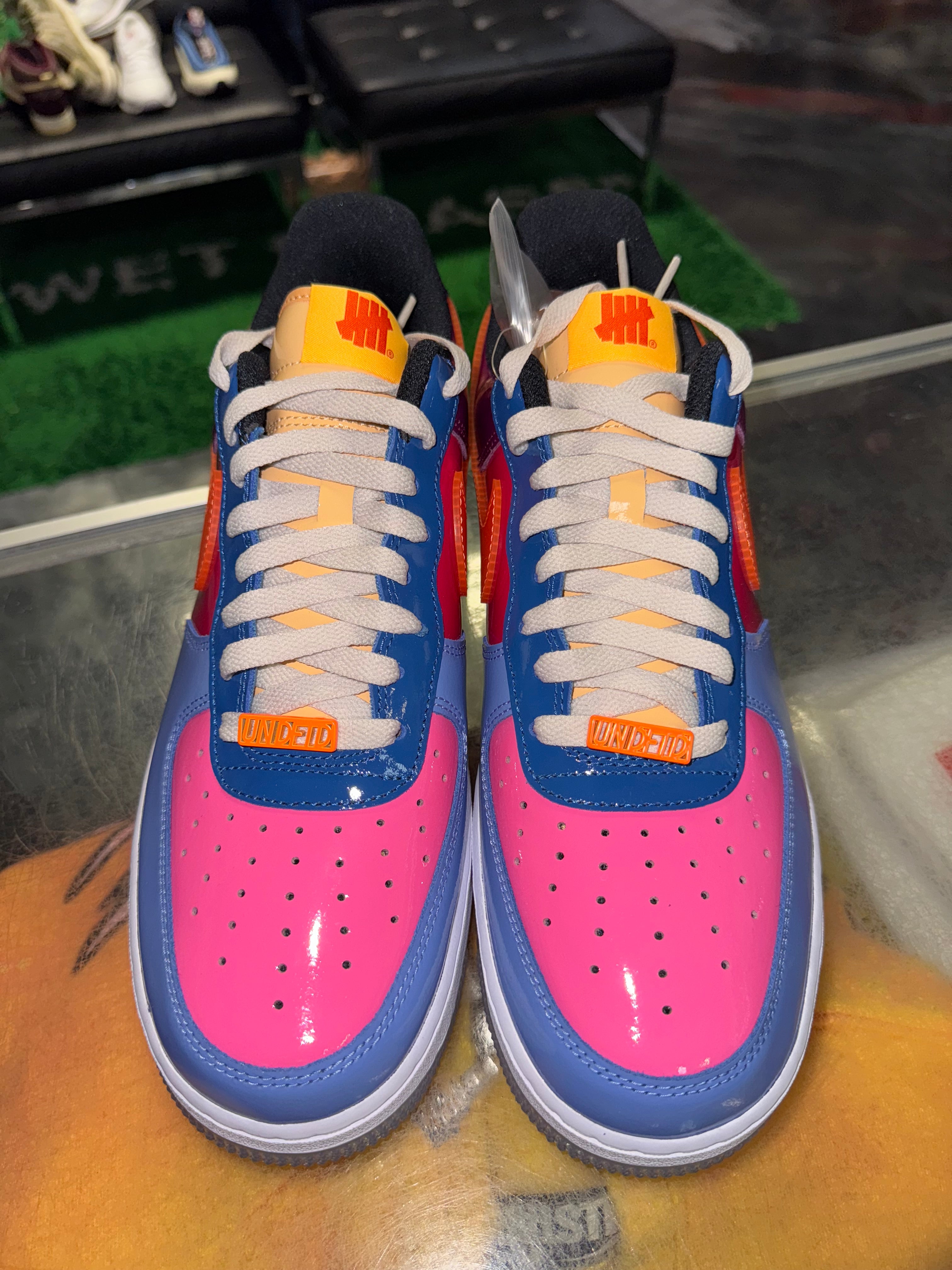 Size 11 Air Force 1 Undefeated "Multi Patent Total Orange" Brand New