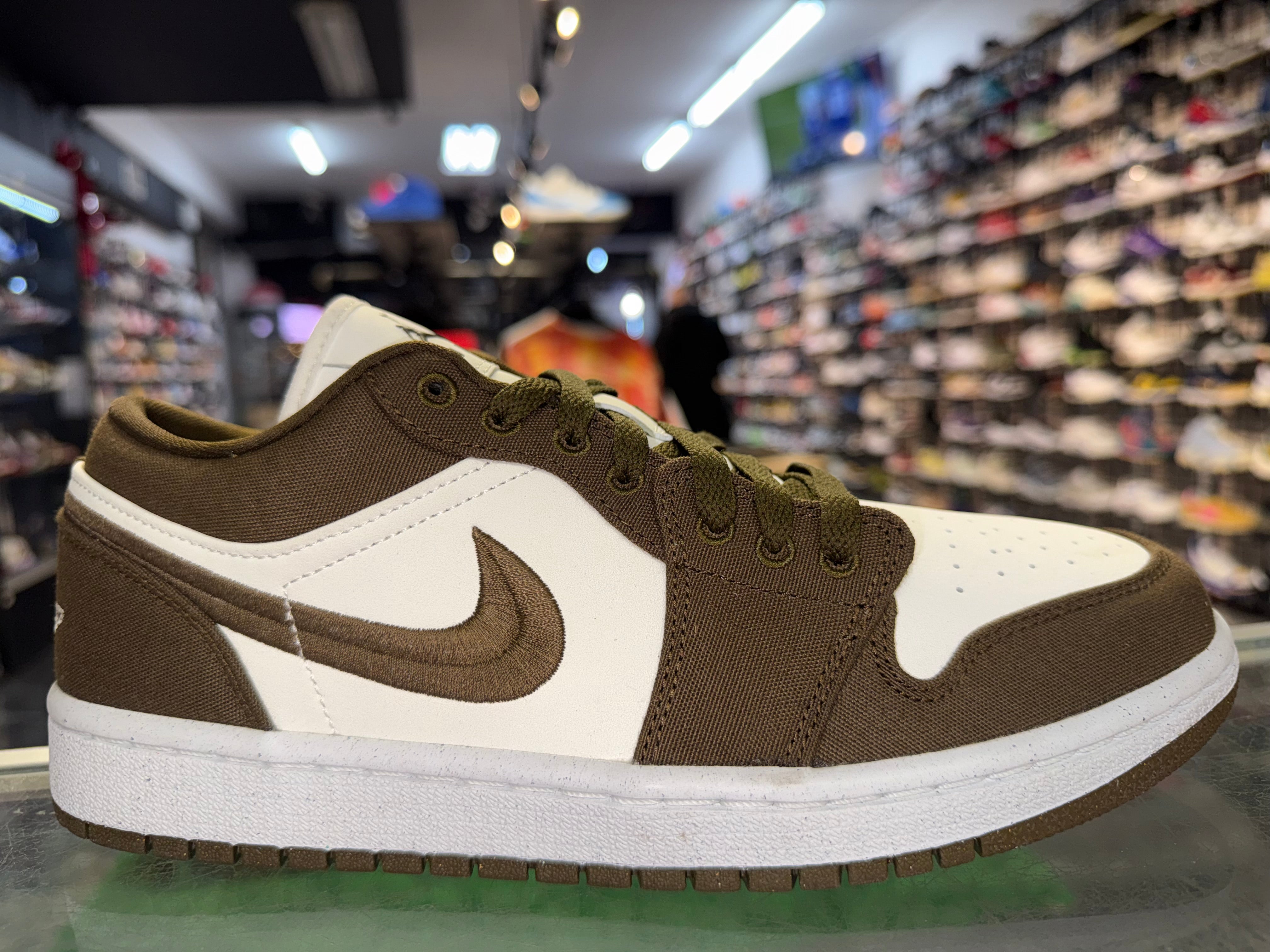 Size 8 (9.5W) Air Jordan 1 Low "Light Olive" Brand New