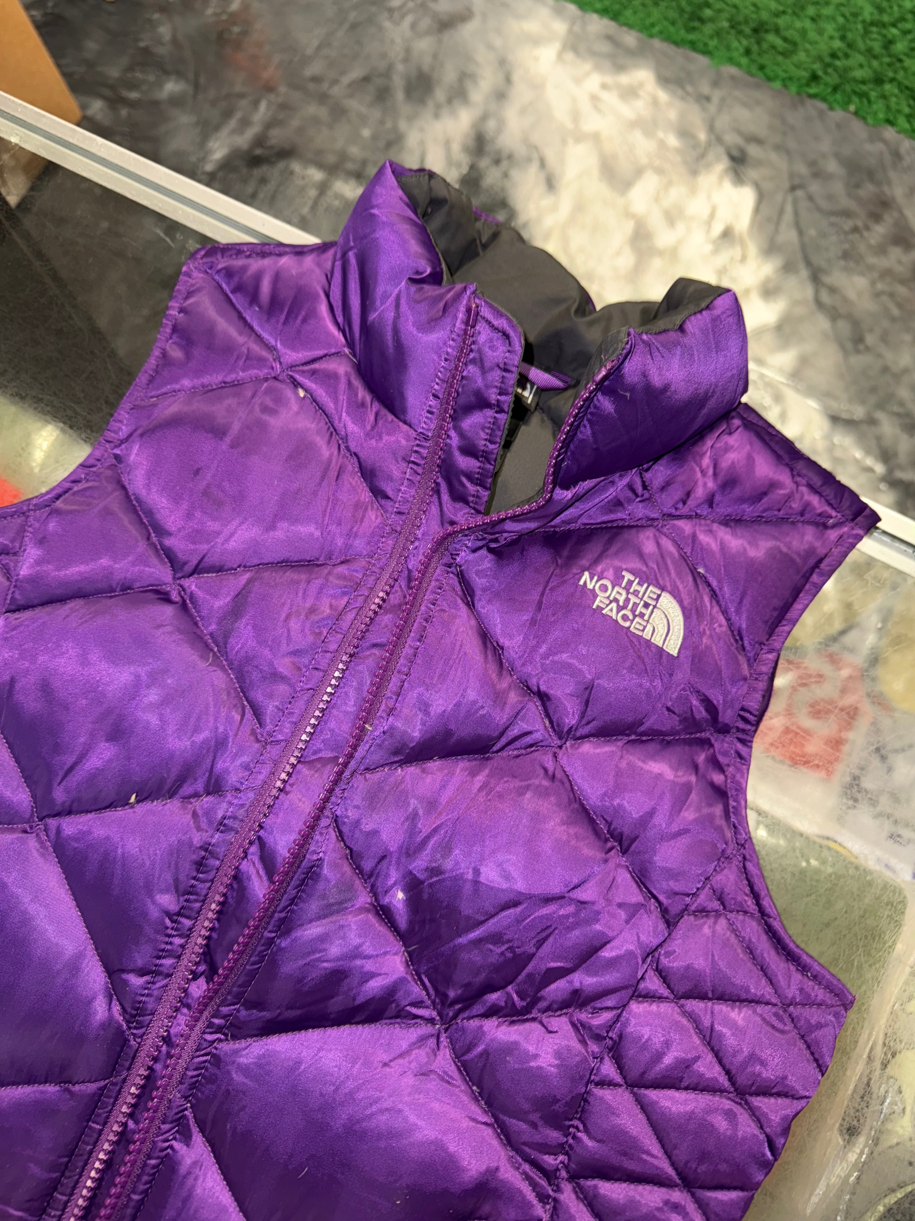 Kids Medium The North Face Vest Purple