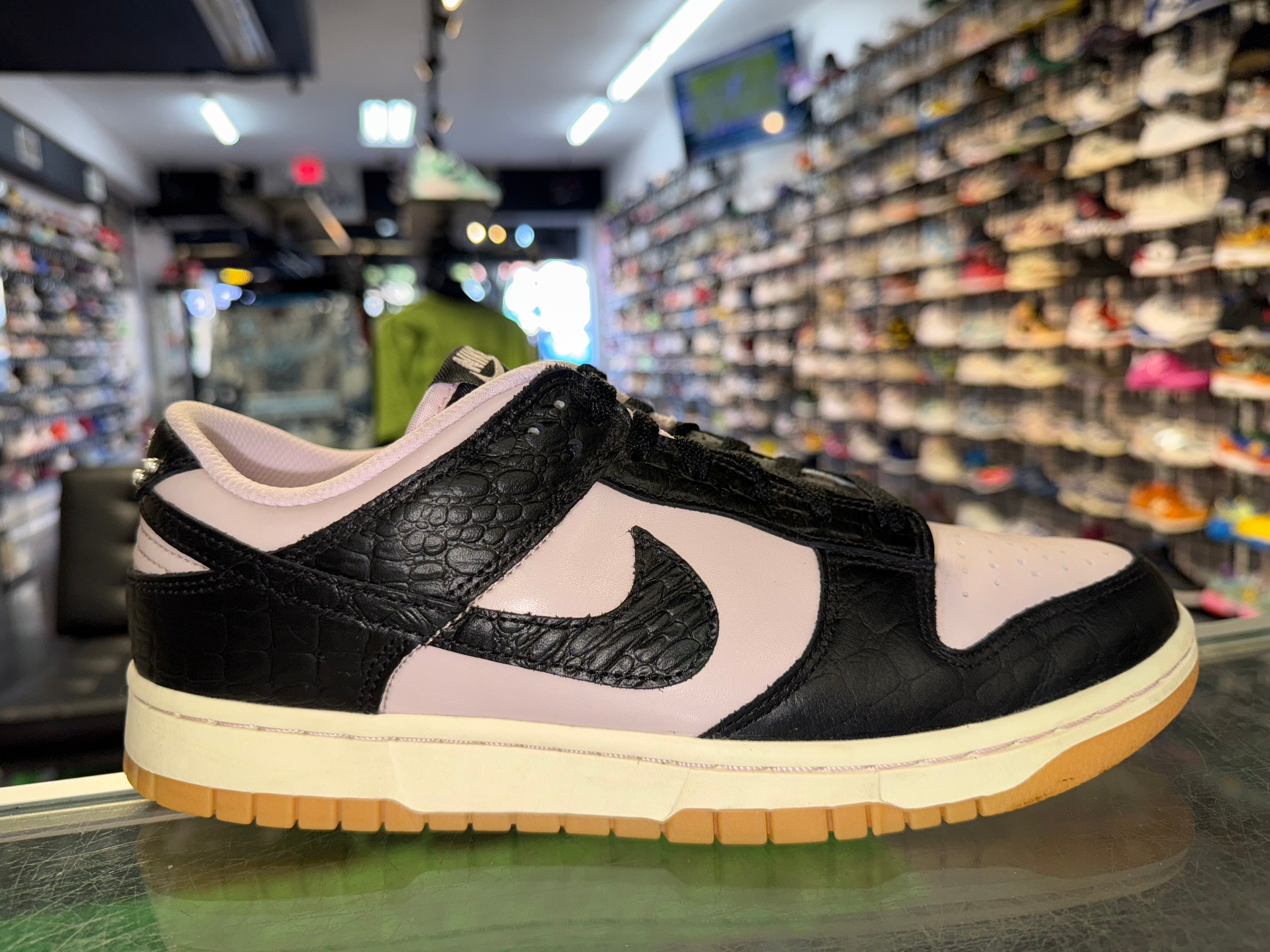Size 9.5 Dunk Low “Pink Foam Black”