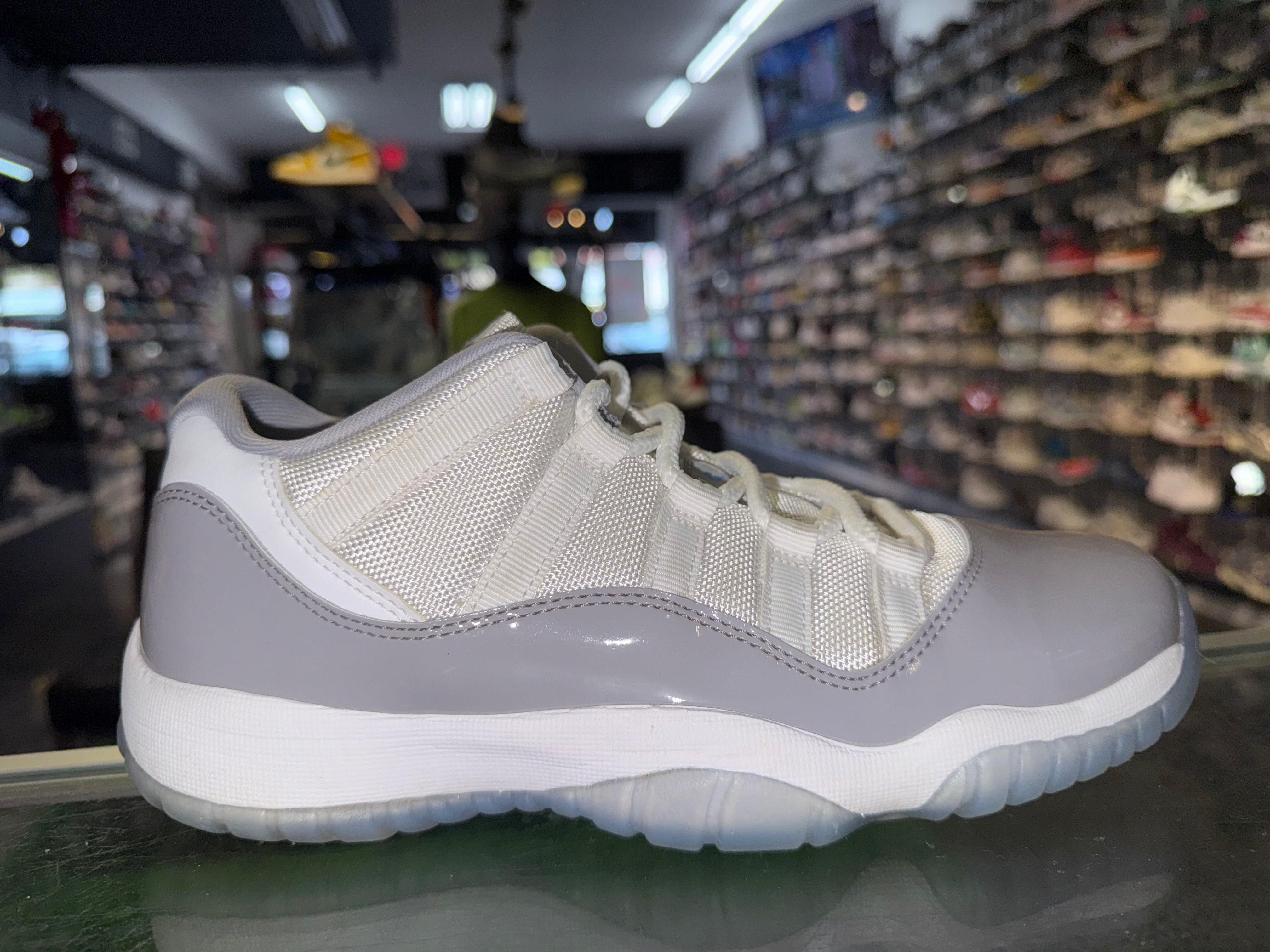 Size 7y Air Jordan 11 Low "Cement Grey"