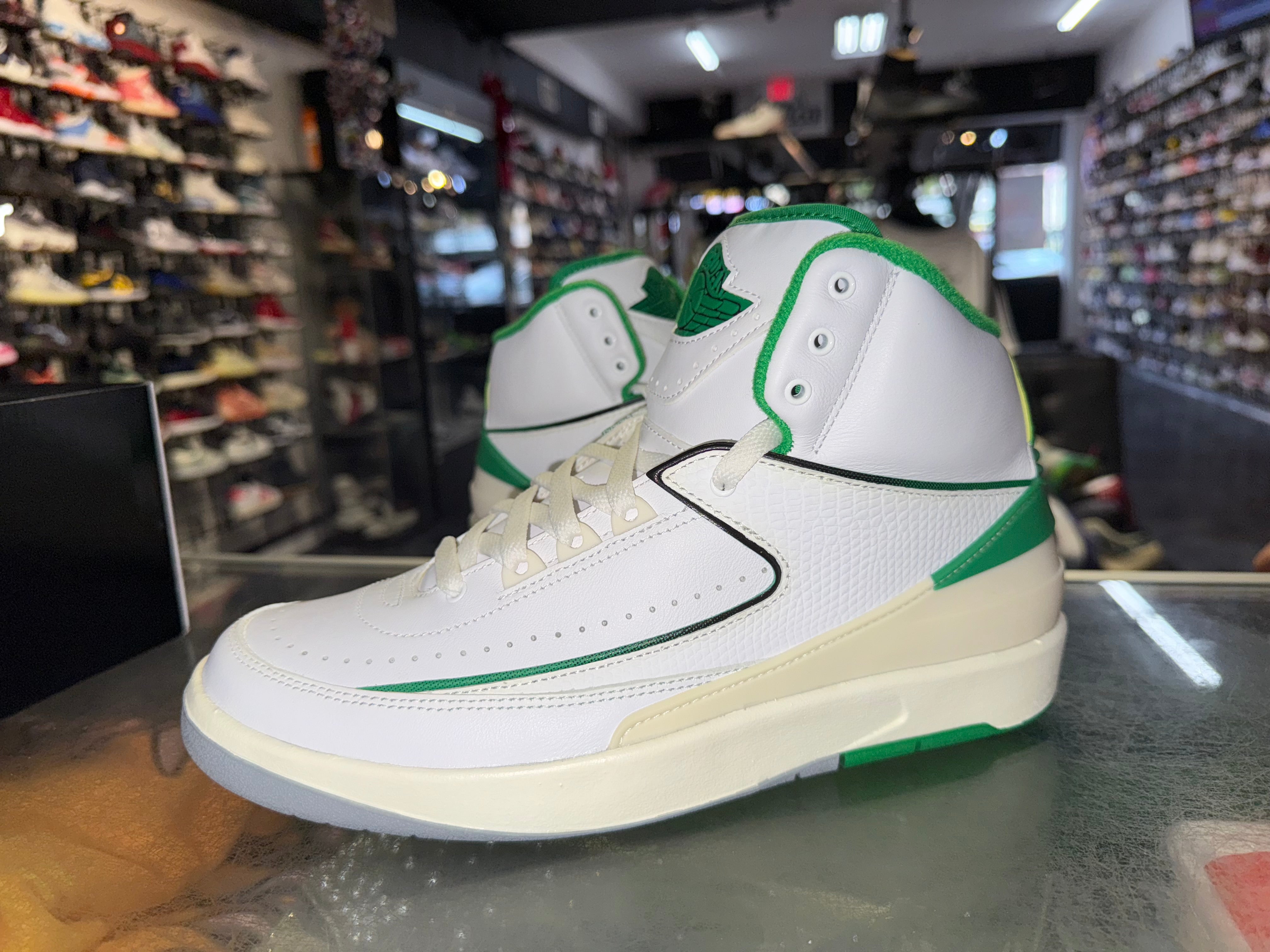 Size 9 Air Jordan 2 "Lucky Green"