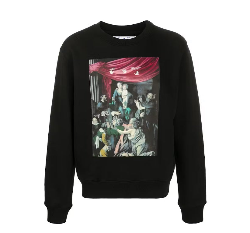 Size S Off White Caravaggio Painting Crewneck “Black”