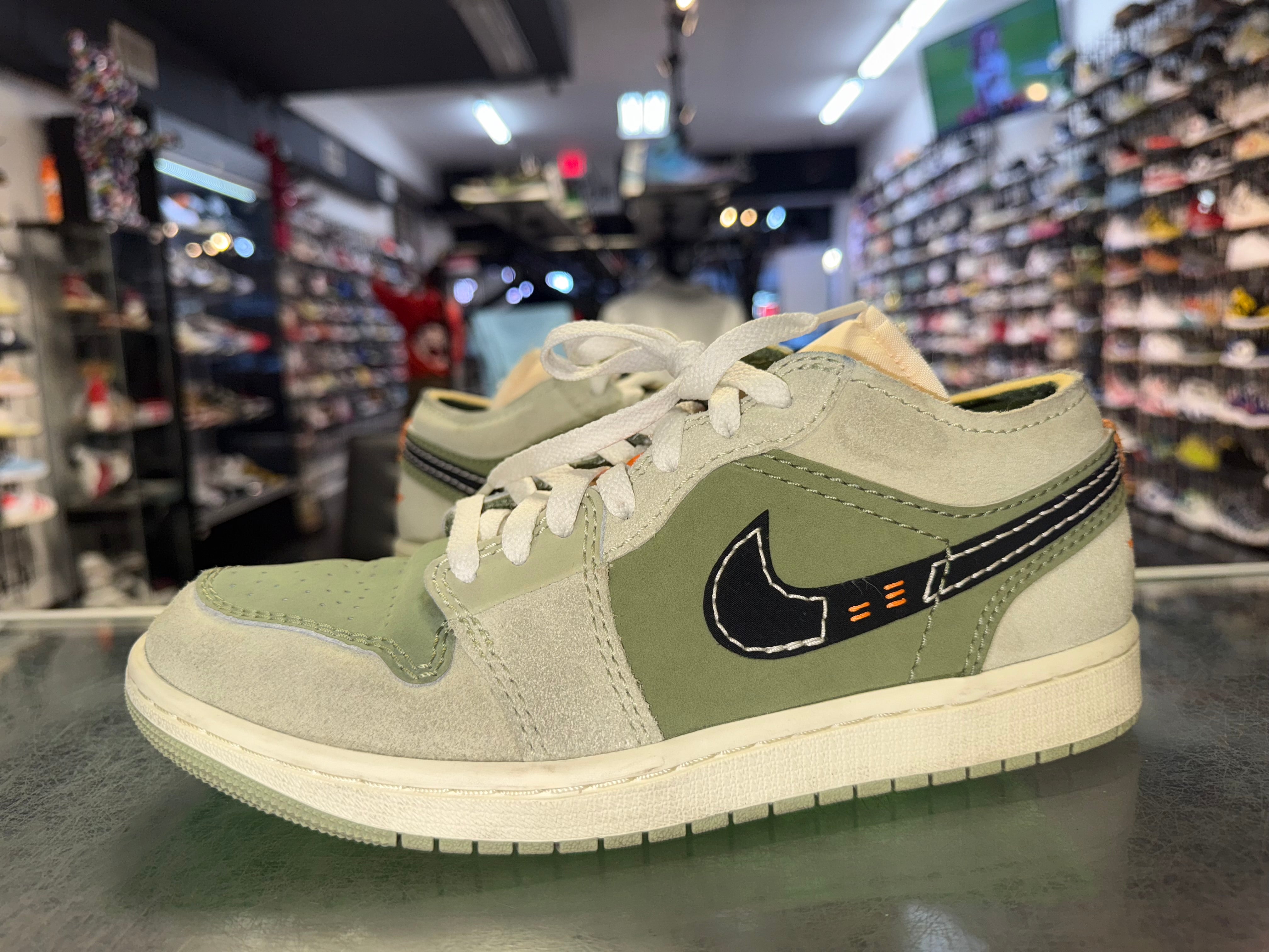 Size 8 Air Jordan 1 Low Craft "Light Olive"