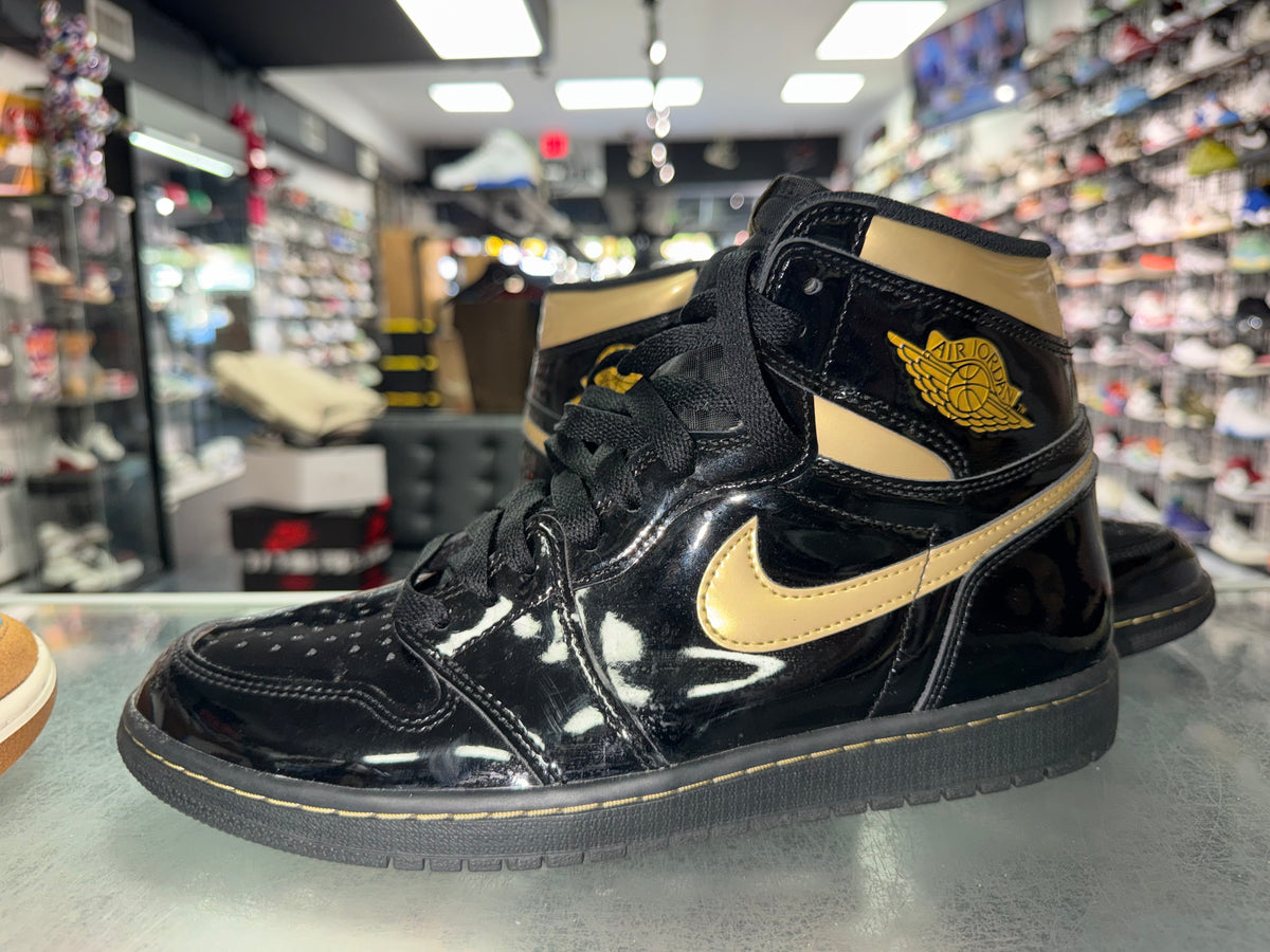 Size 10.5 Air Jordan 1 "Black Metallic Gold"