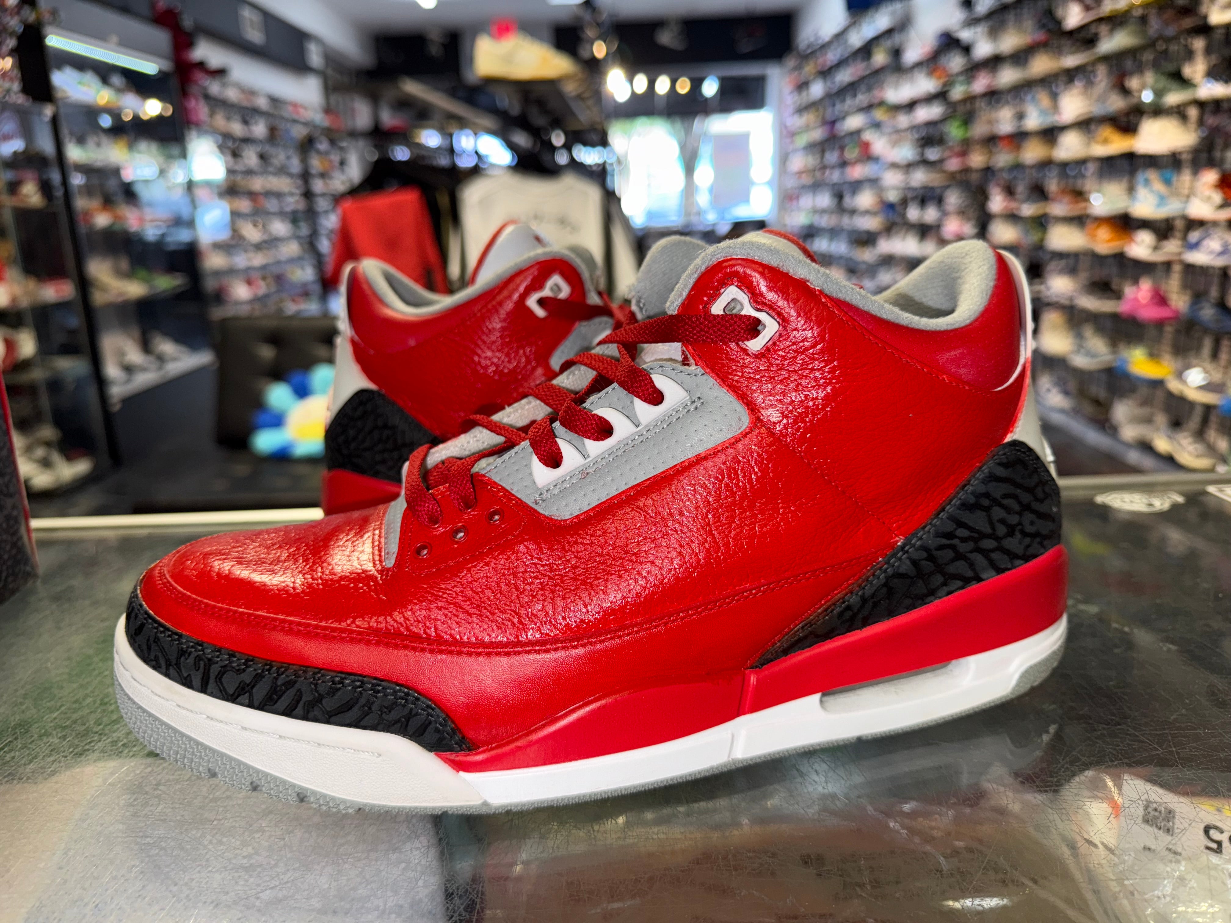 Size 12 Air Jordan 3 Fire Red CUSTOM