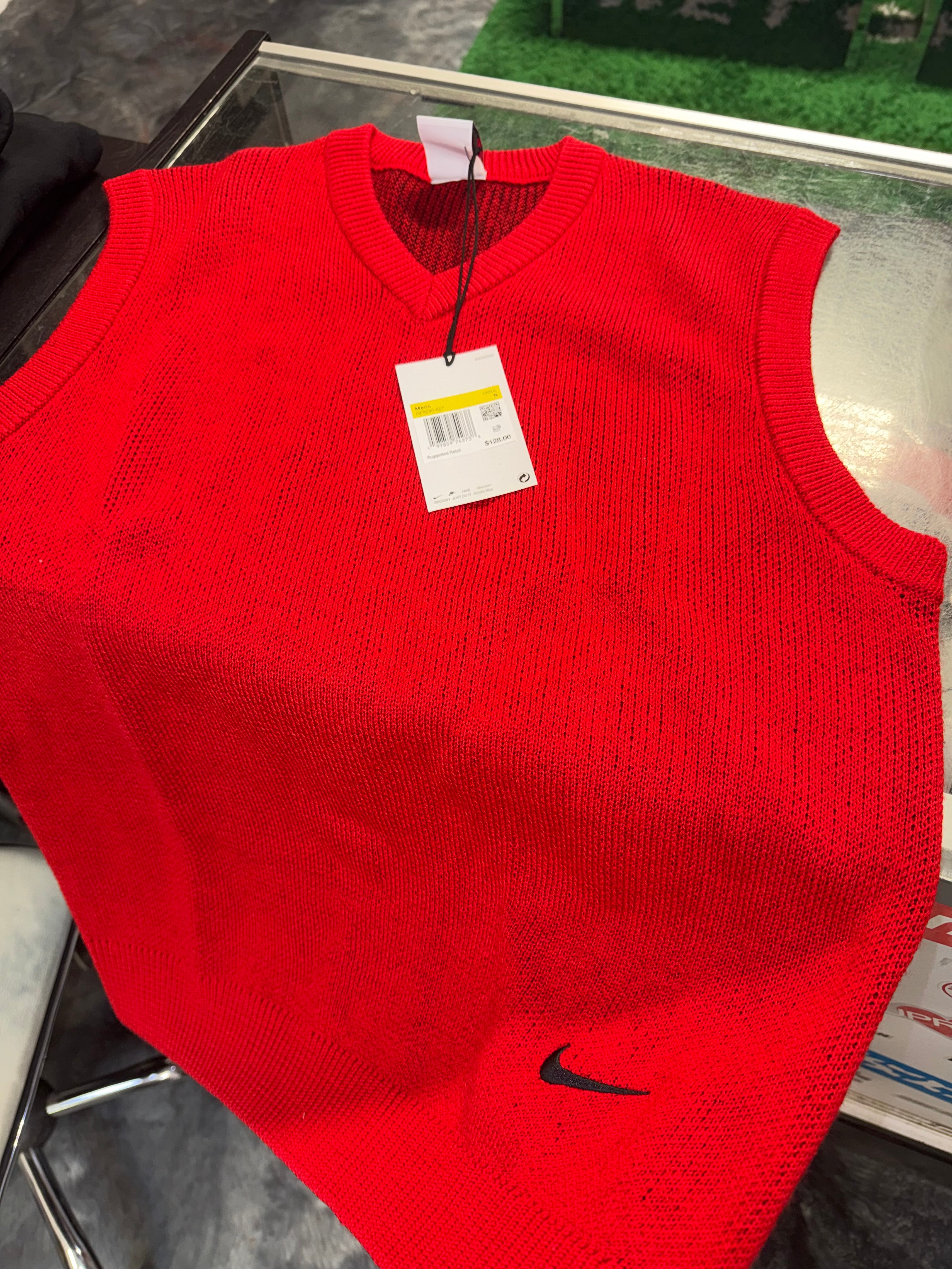 Size S Supreme x Nike Sweater Vest “Red” Brand New – Direct Kicks