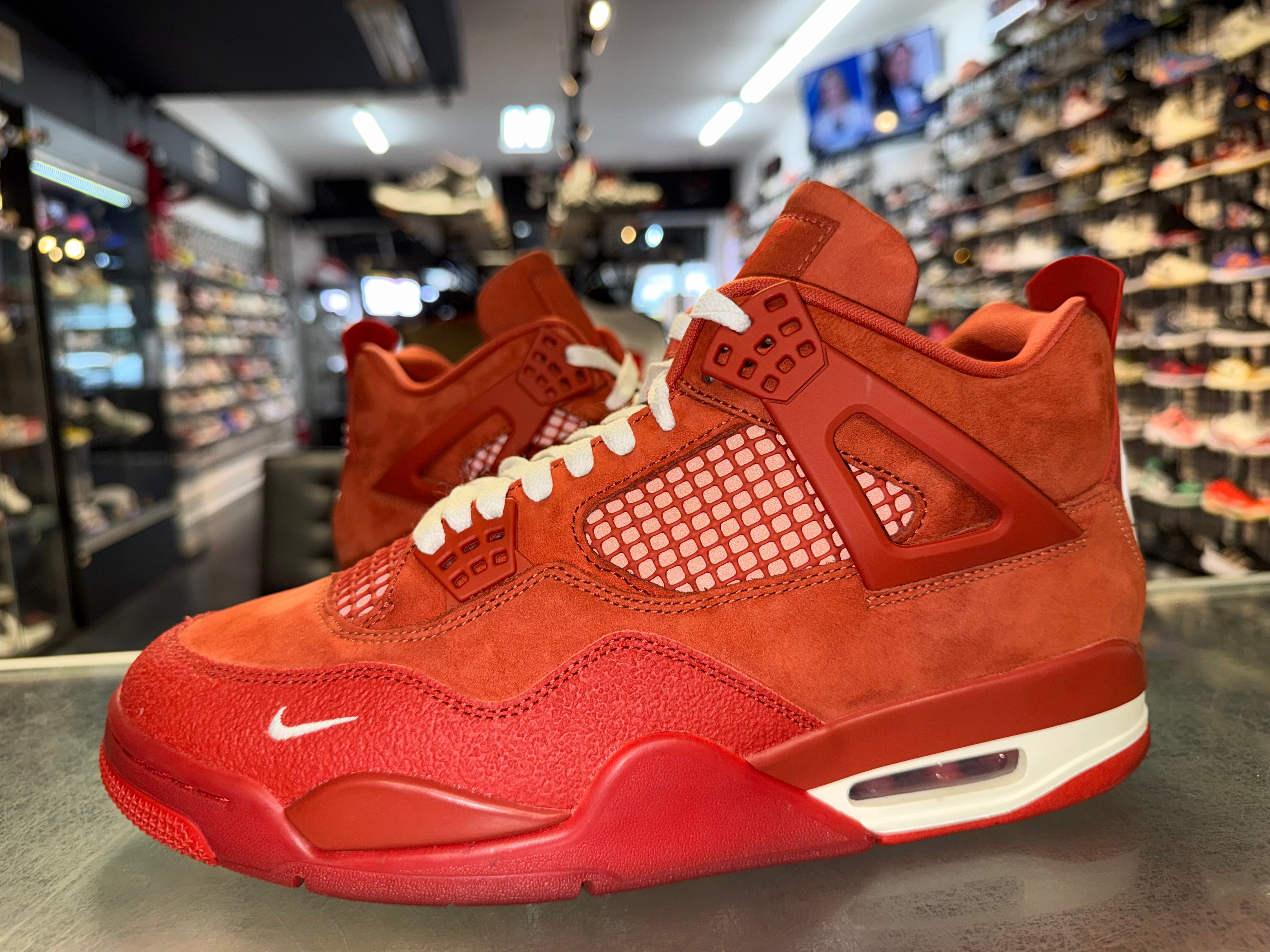 Size 10 Air Jordan 4 Nigel Sylvester "Brick by Brick"