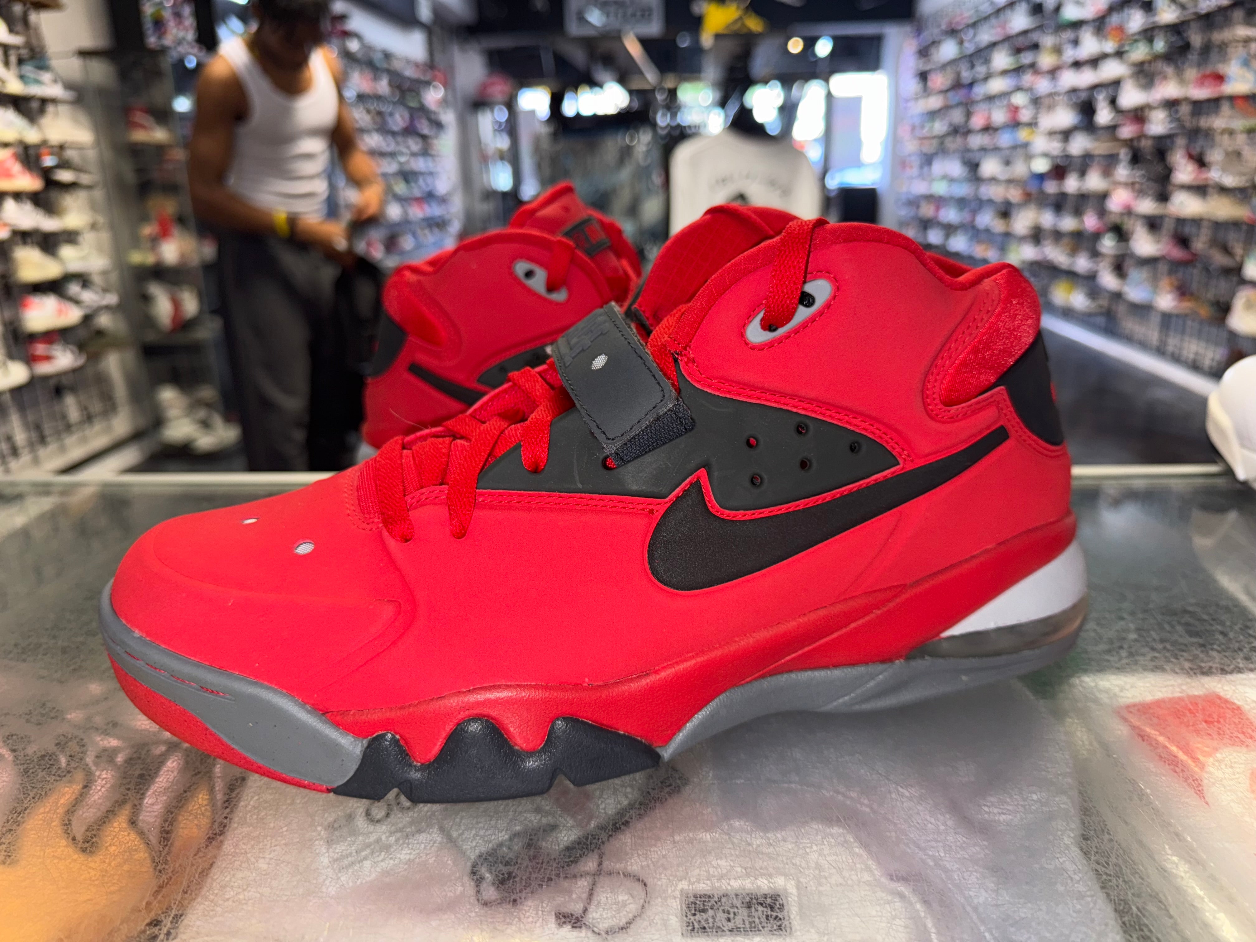 Size 13 Air Force Max 2013 "University Red Black"