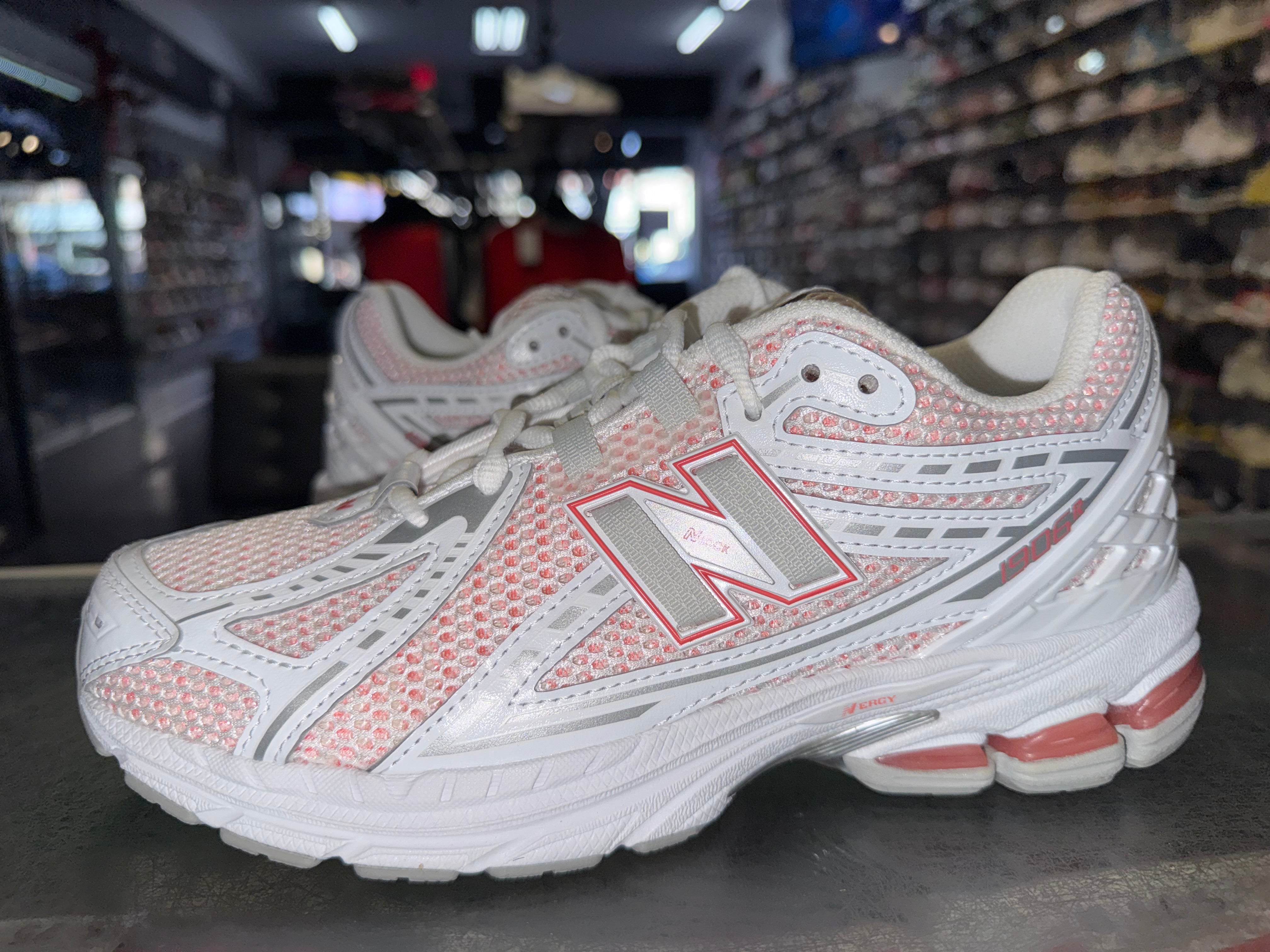 Size 7y New Balance 1906R "White Sunfade Red"