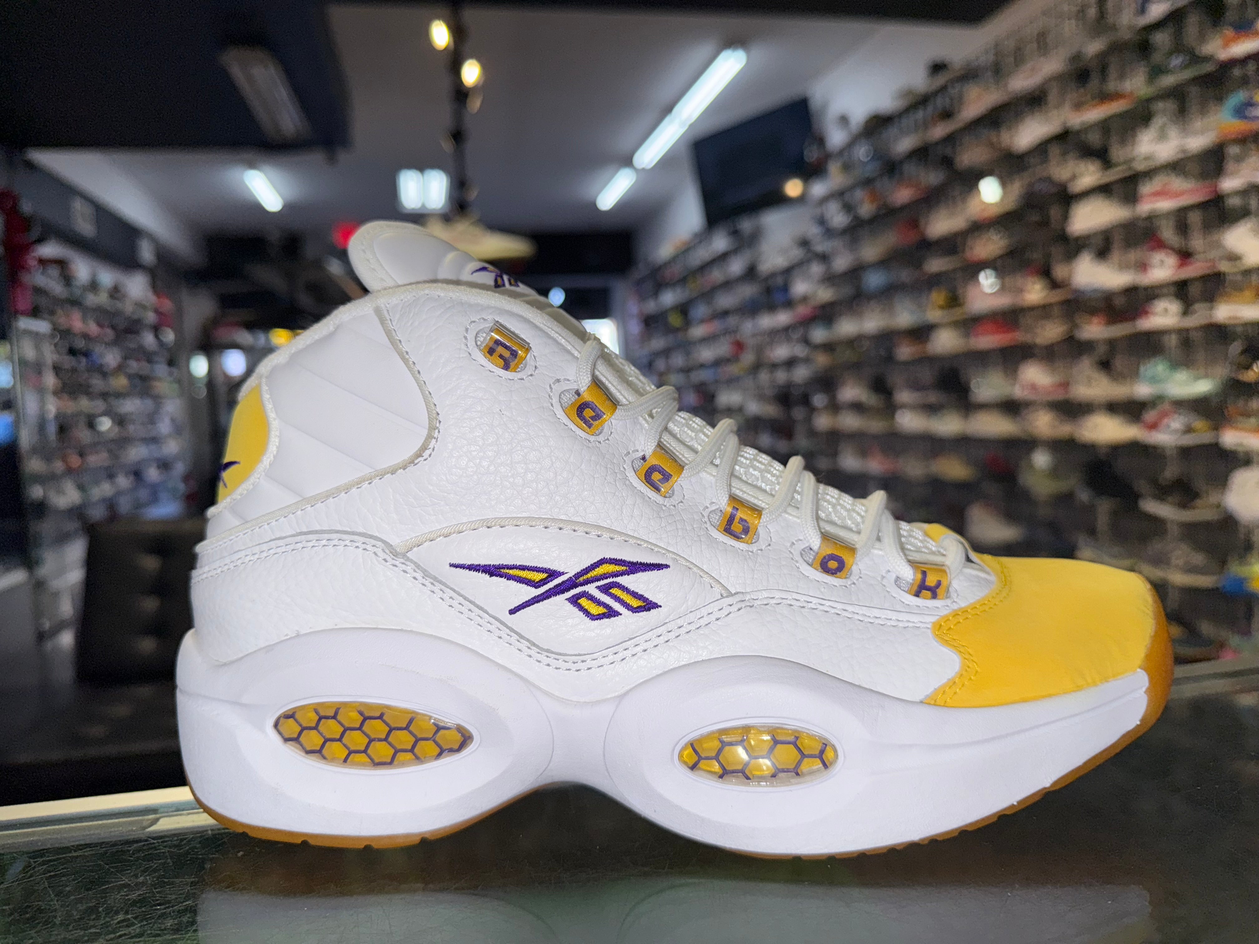 Size 10 Reebok Question Mid "Yellow Toe"