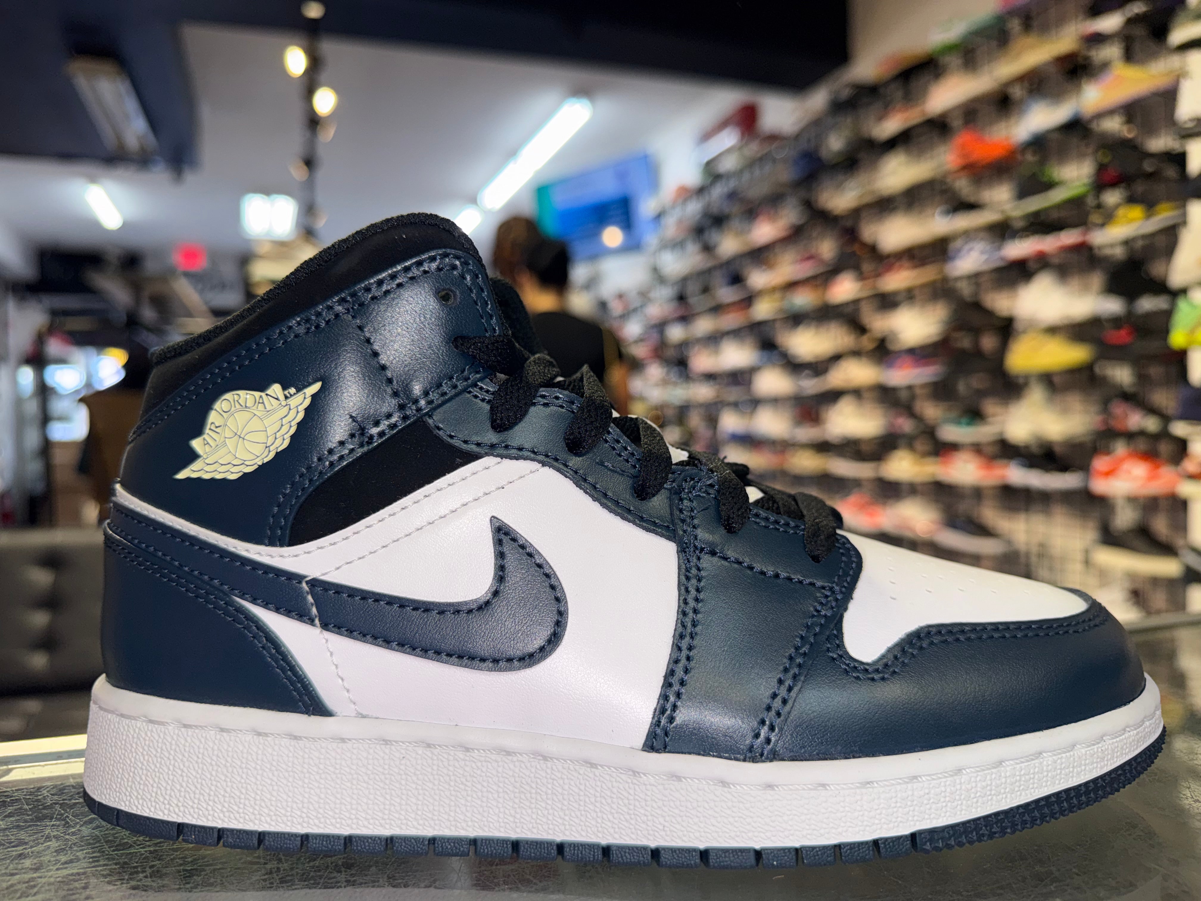 Size 5.5y Air Jordan 1 Mid “Armory Navy” Brand New