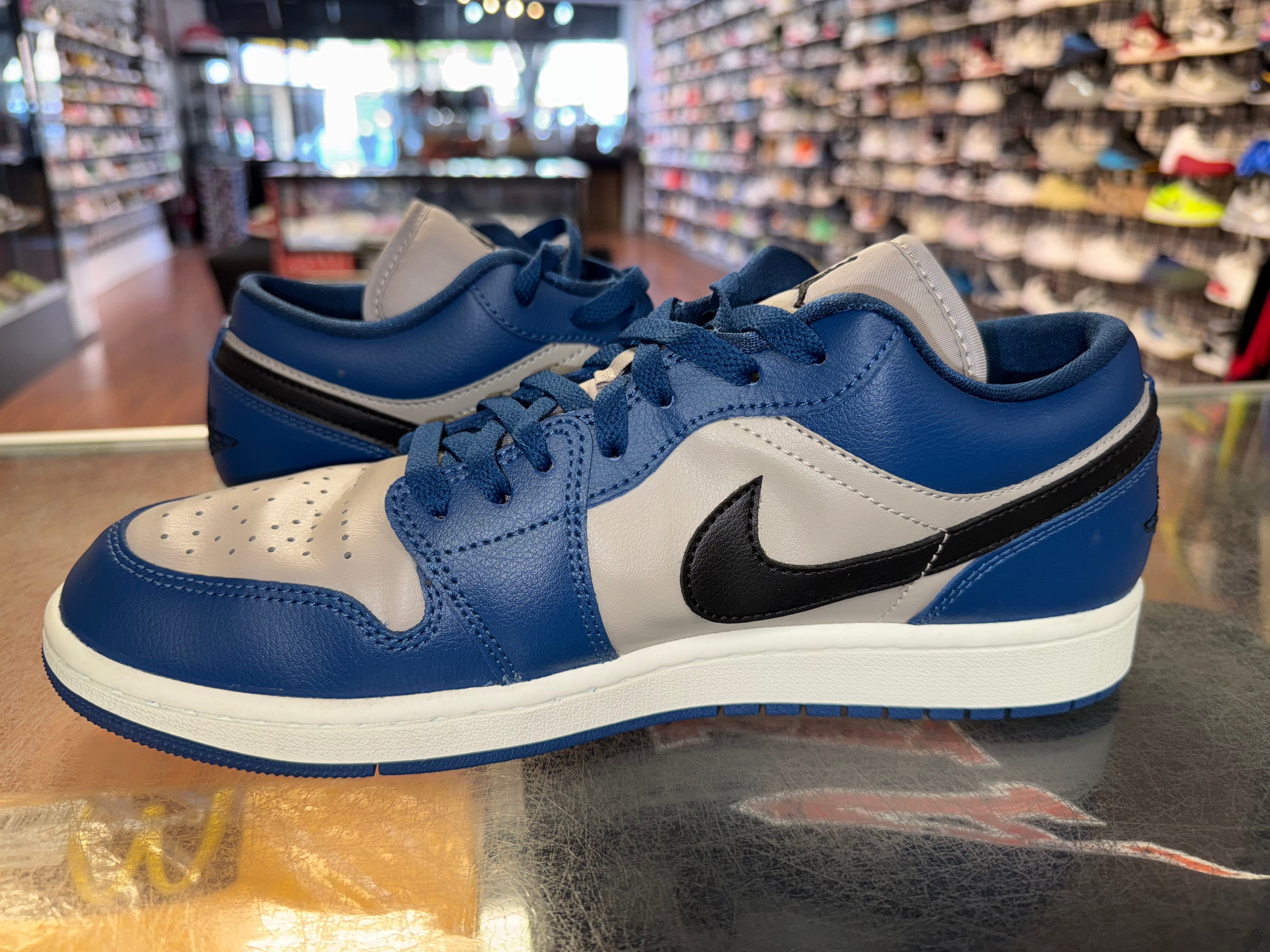 Size 10 (11.5W) Air Jordan 1 Low "French Blue College Grey"