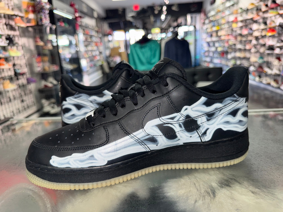 Nike Air Force 1 Black Skeleton Halloween sneaker, pre-owned, size 10.5 – view 4