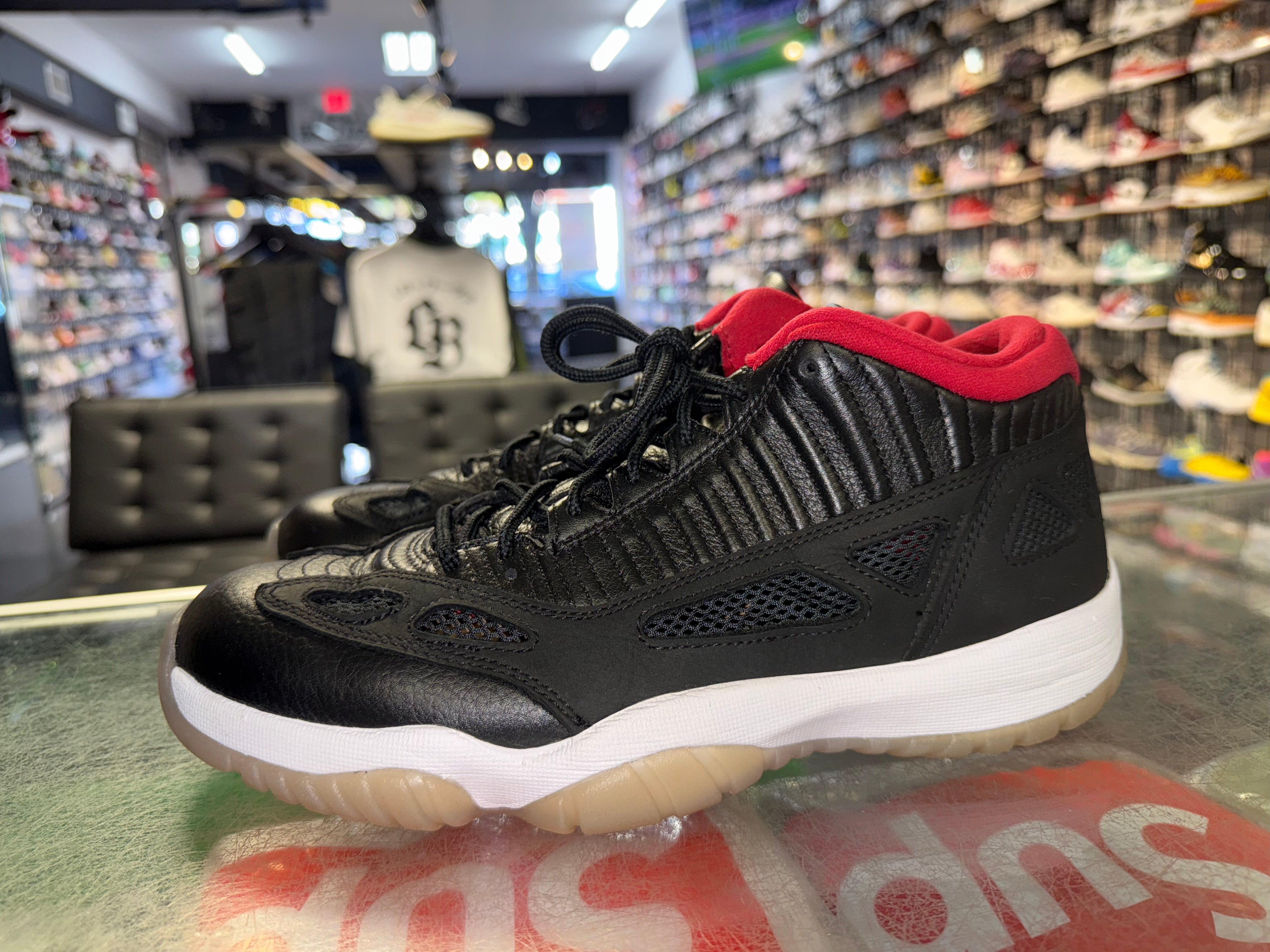 Size 9 Air Jordan 11 Low IE "Bred"