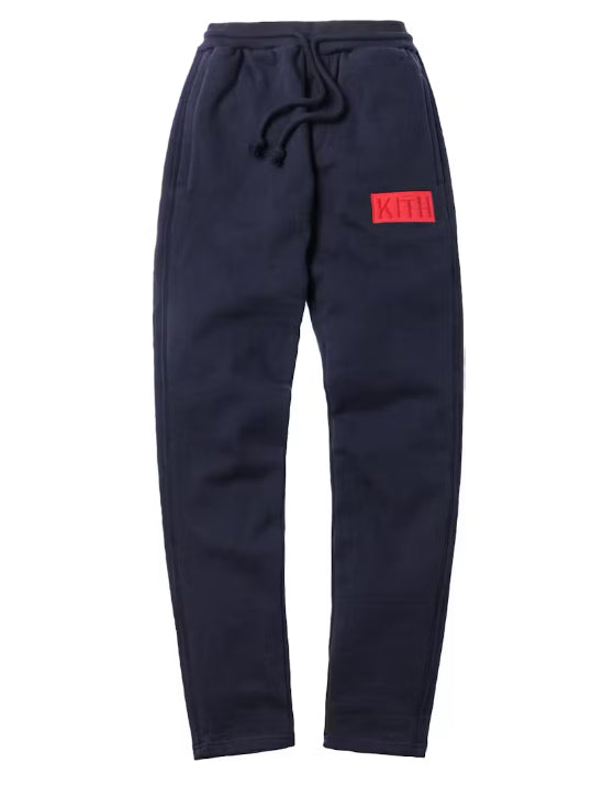 Size L Kith Williams II Sweatpants “Navy/Red”