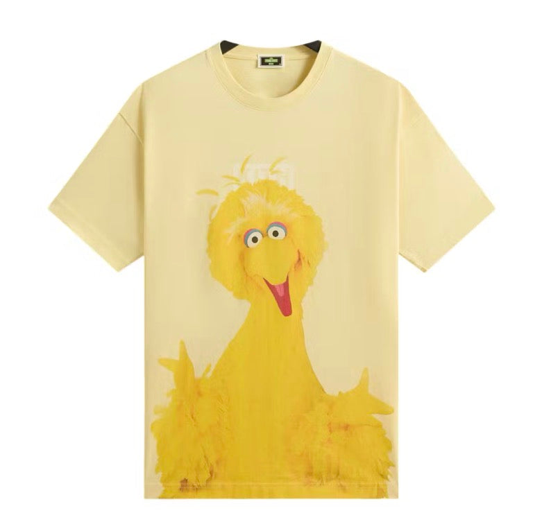 Size XXL Kith Sesame Street Big Bird Tee "Sunrise"