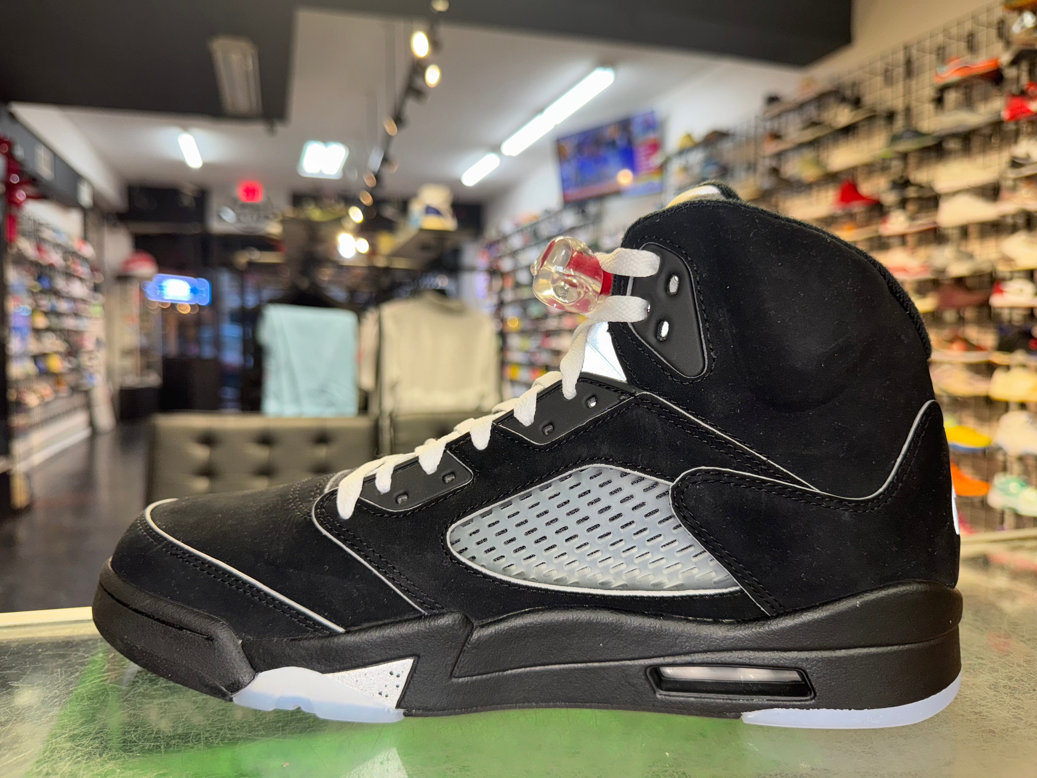 Size 10.5 Air Jordan 5 "Black Metallic Reimagined"