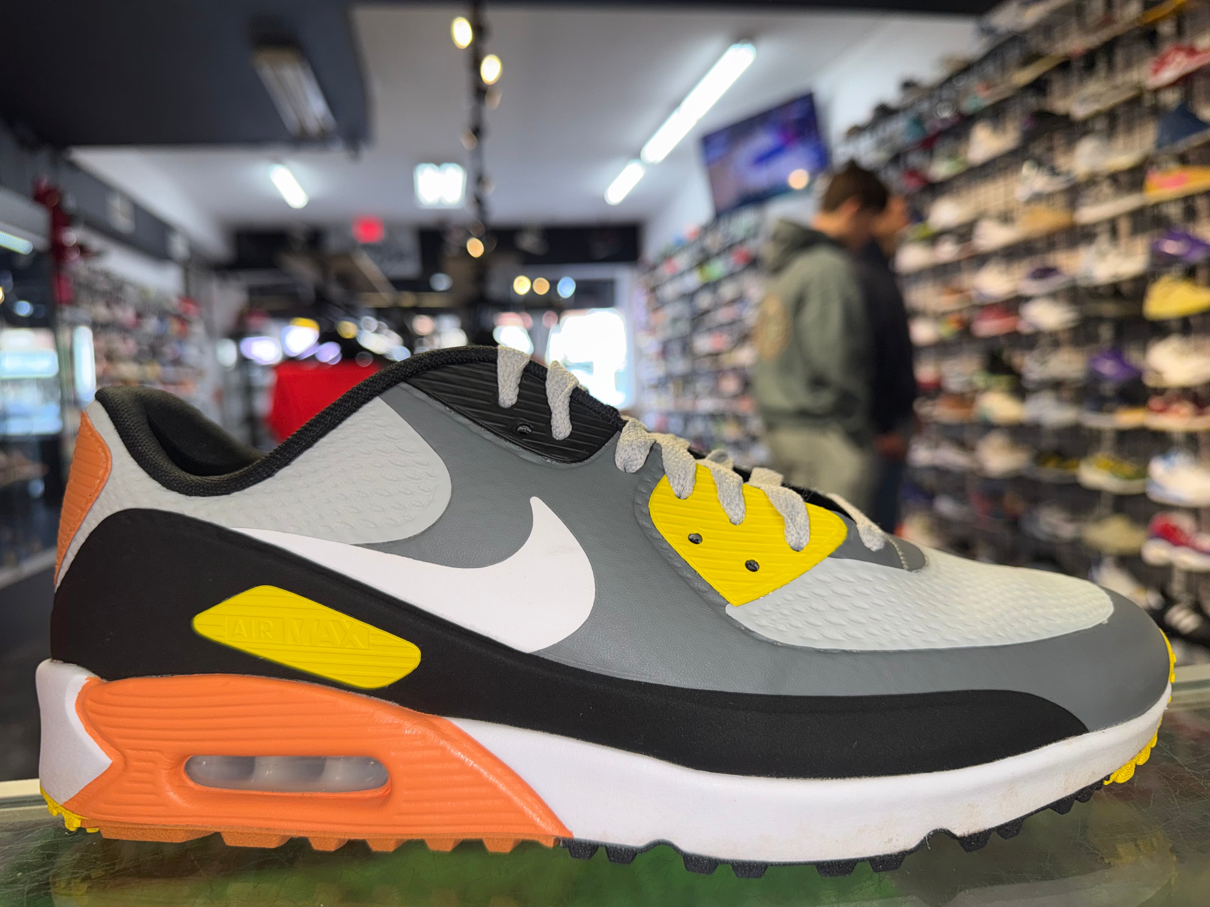 Size 11.5 Air Max 90 Golf "Smoke Grey Black Orange"