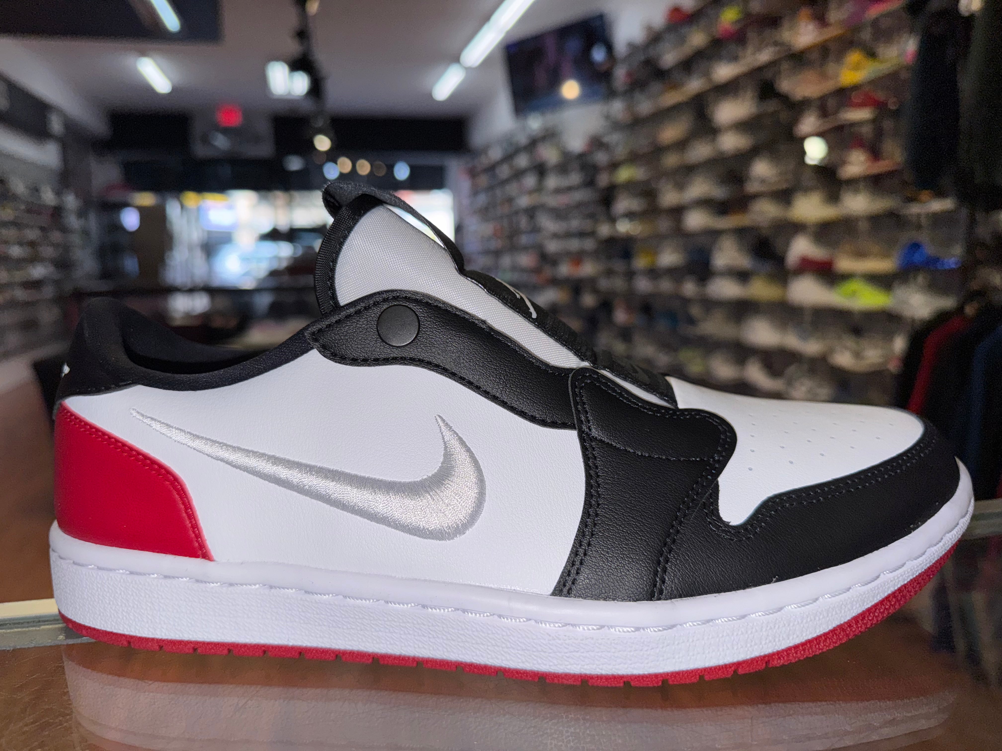 Size 10 Jordan 1 Low Slip "Black Toe" Brand New