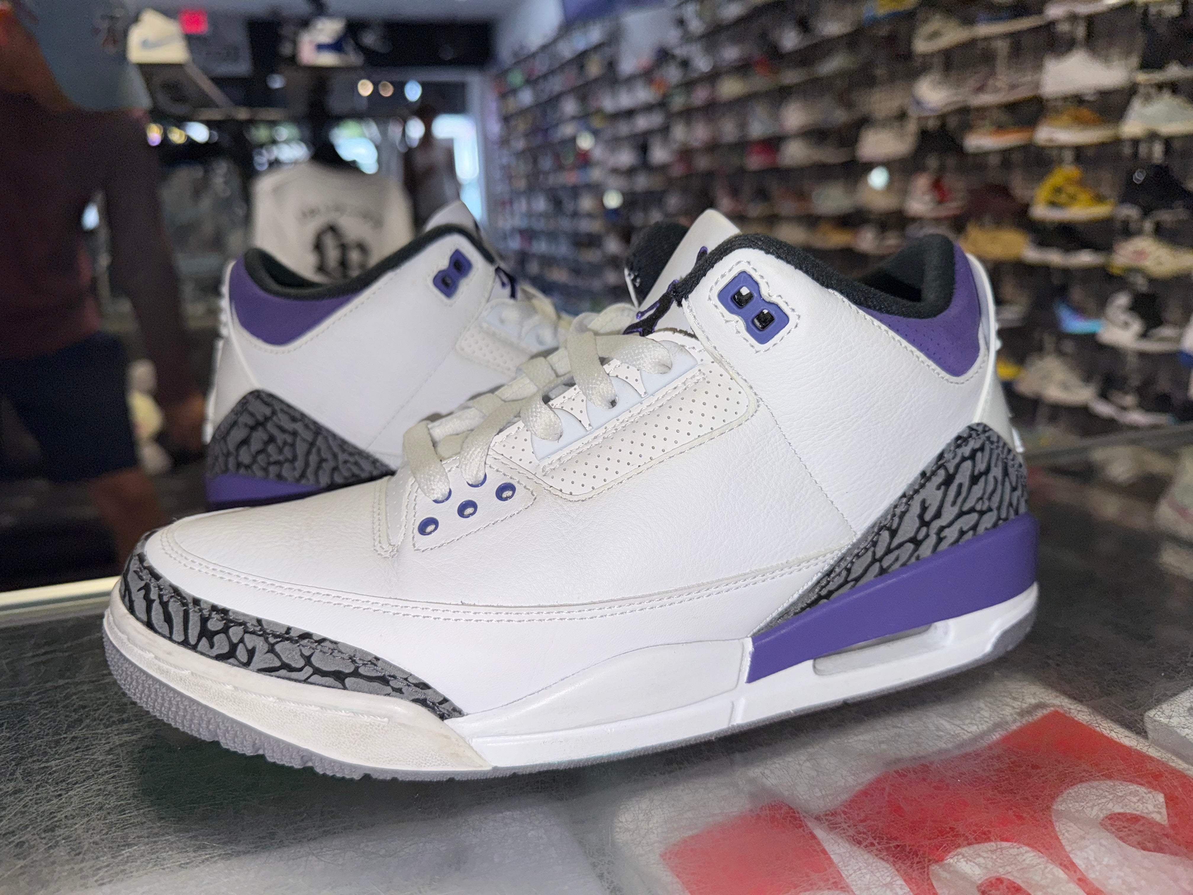 Size 9.5 Air Jordan 3 "Dark Iris"