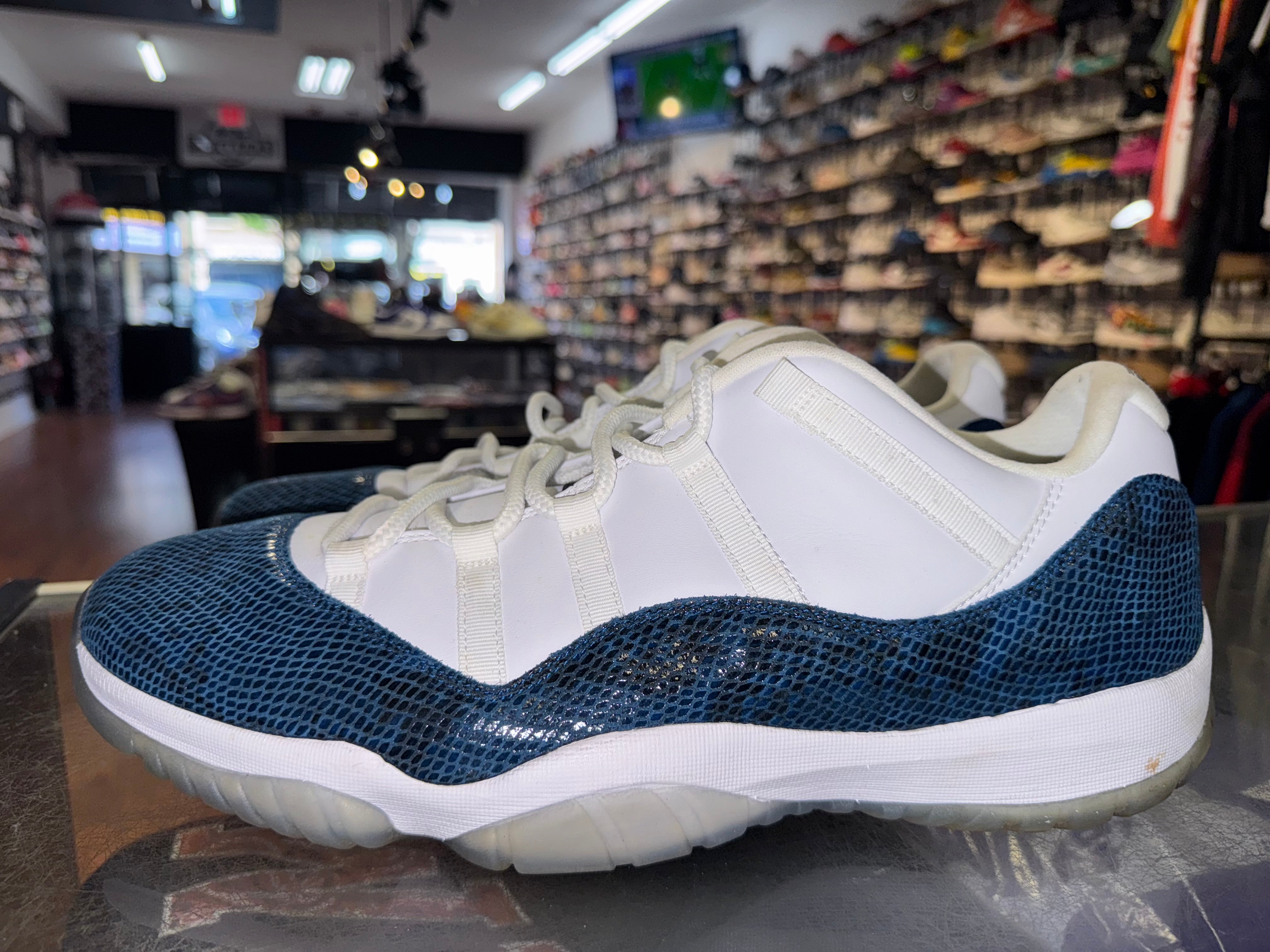 Size 17 Air Jordan 11 Low "Snake Navy" - NB