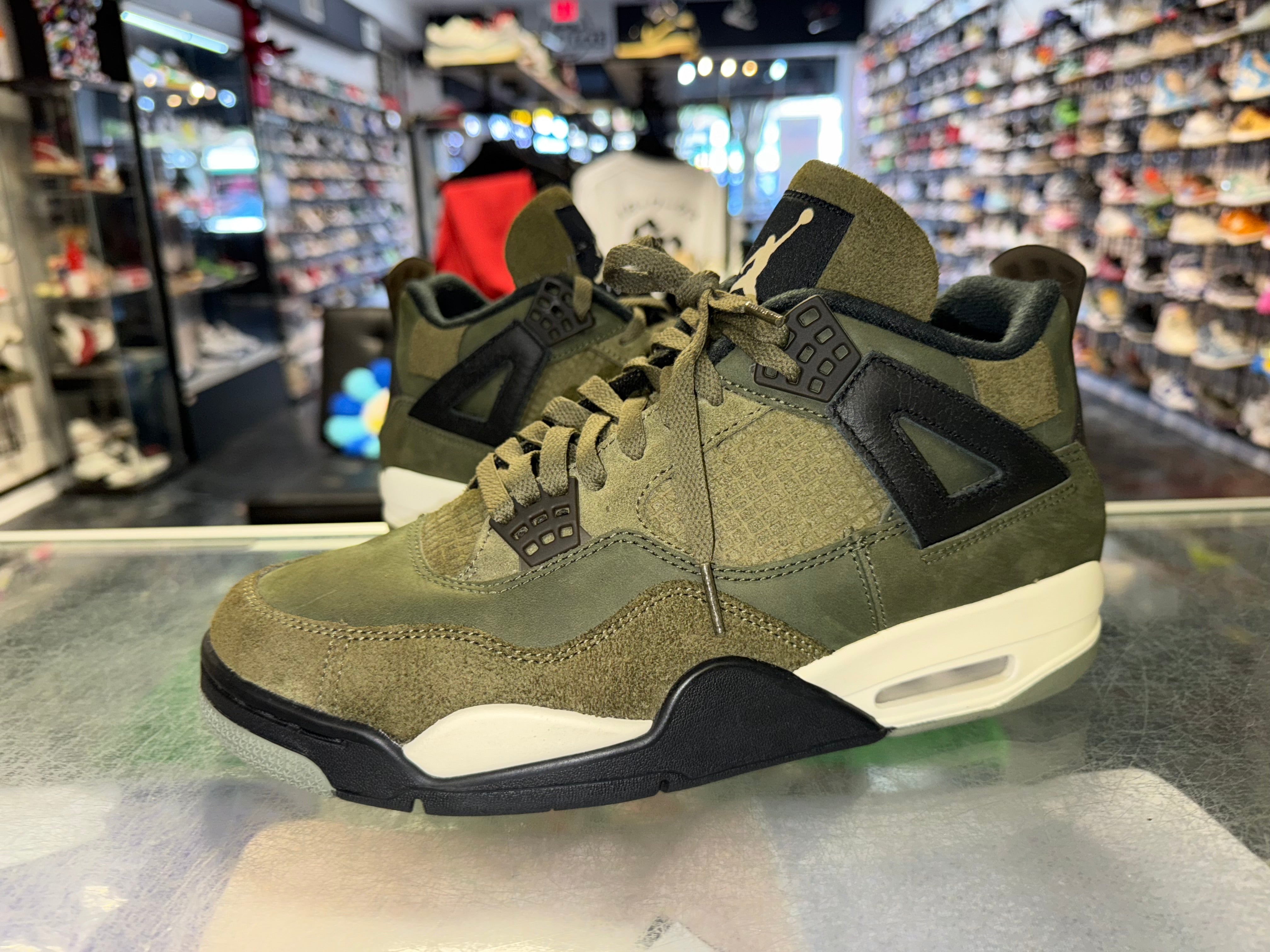 Size 10 Air Jordan 4 Craft "Olive"