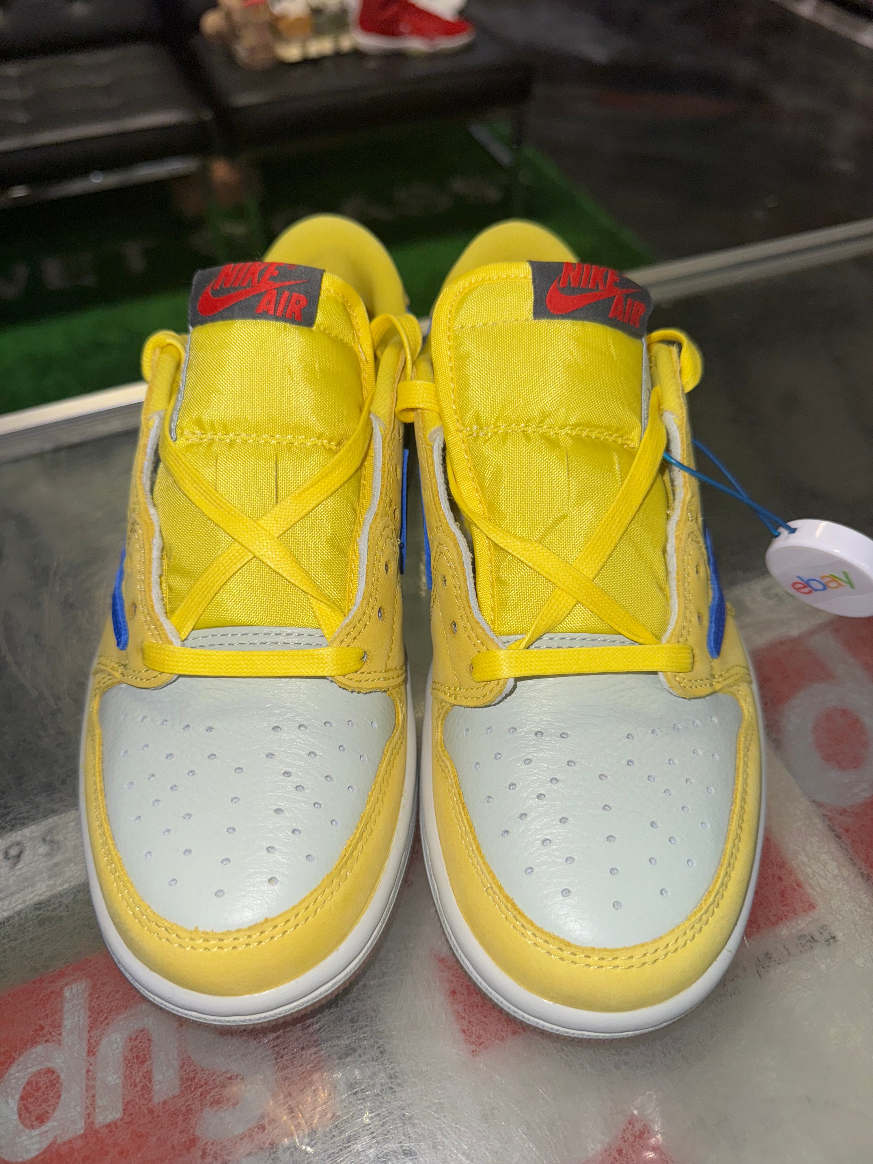 Size 5 (6.5W) Air Jordan 1 Travis Scott "Canary" Brand New