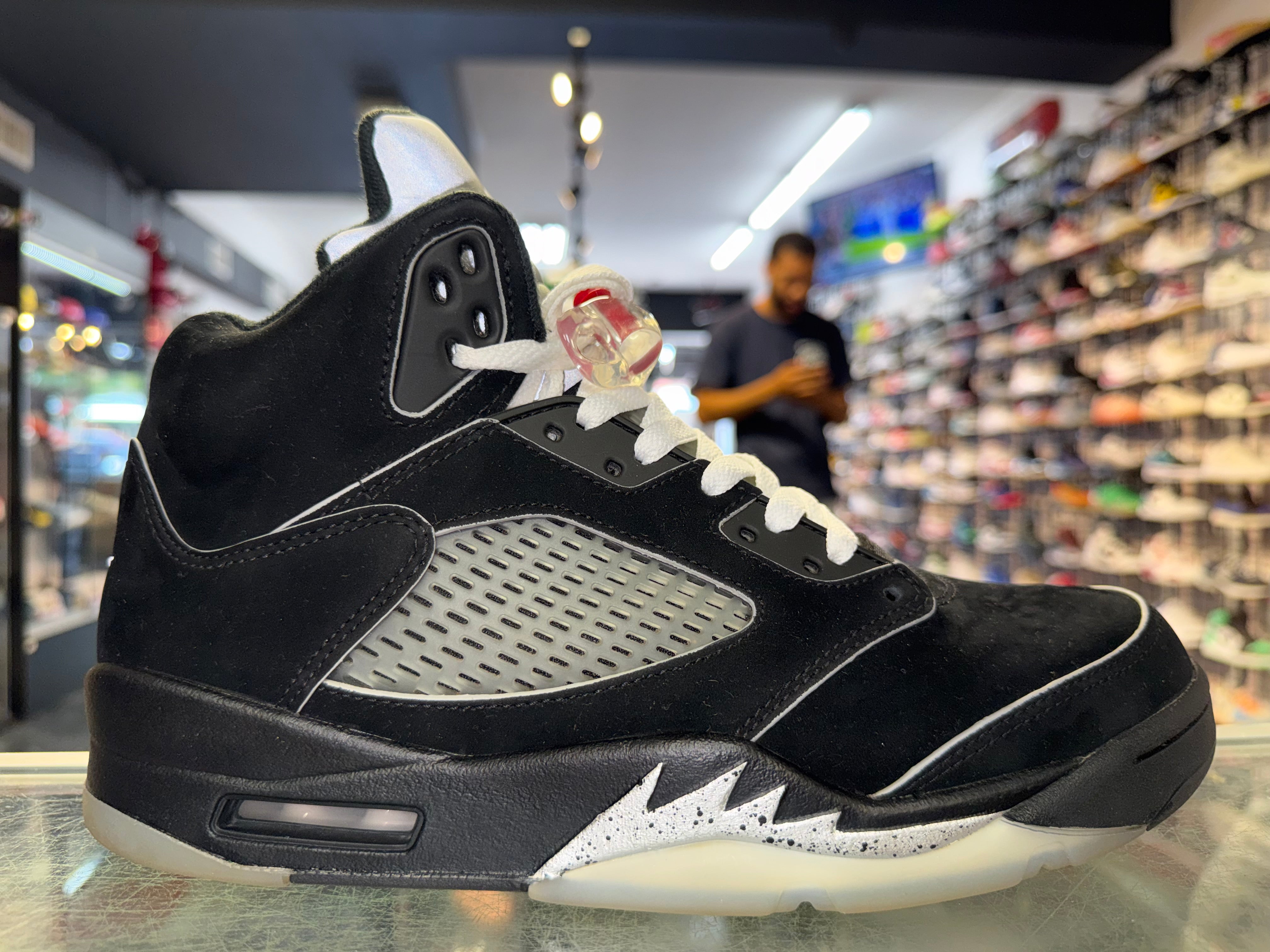 Size 9 Air Jordan 5 "Black Metallic Reimagined"