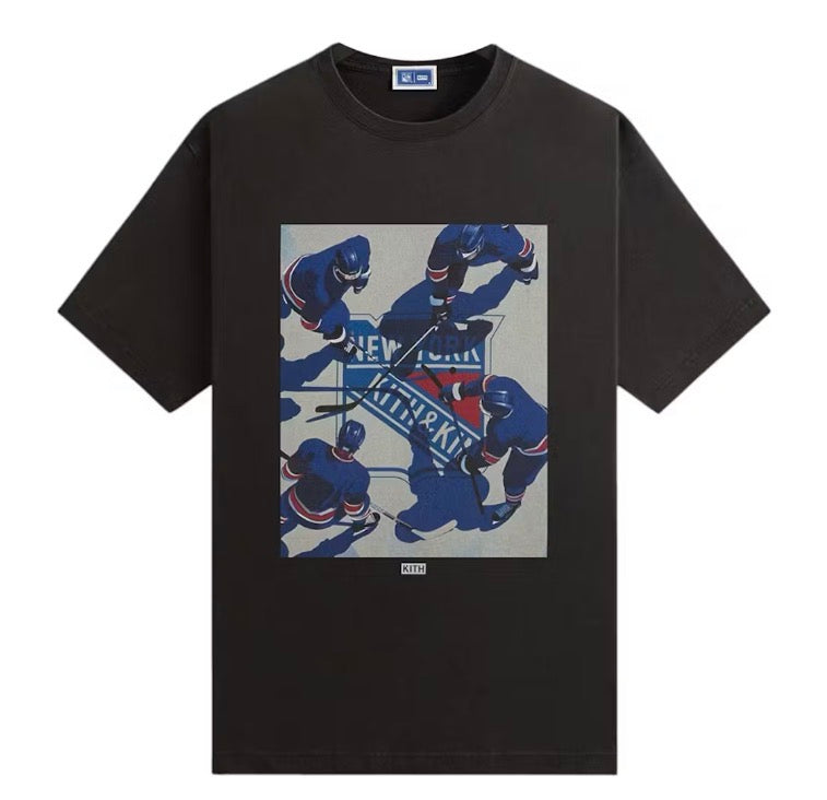 Size M Kith x New York Rangers On Ice Tee “Black” Brand New