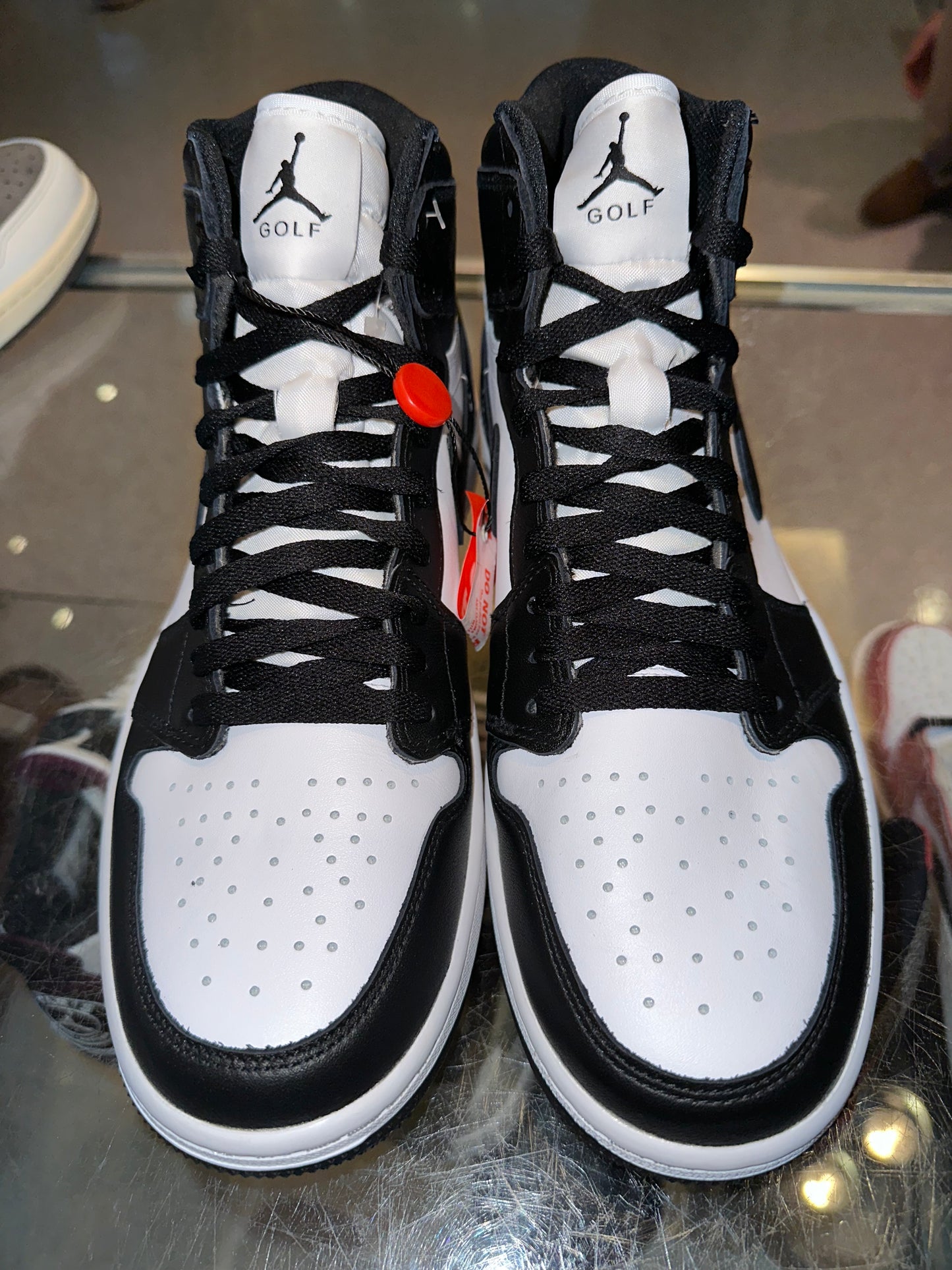 Size 10 Air Jordan 1 High Golf “Black White” Brand New (Mall)