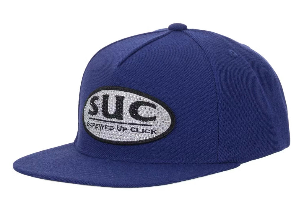 Size OS Supreme DJ Screw 5 Panel Hat “Blue” Brand New