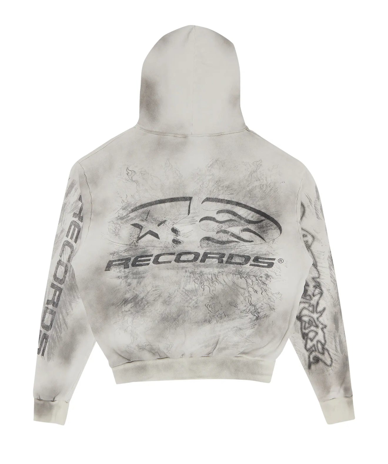 Size S (Fits M) Hellstar Hstar Records Hoodie “White”