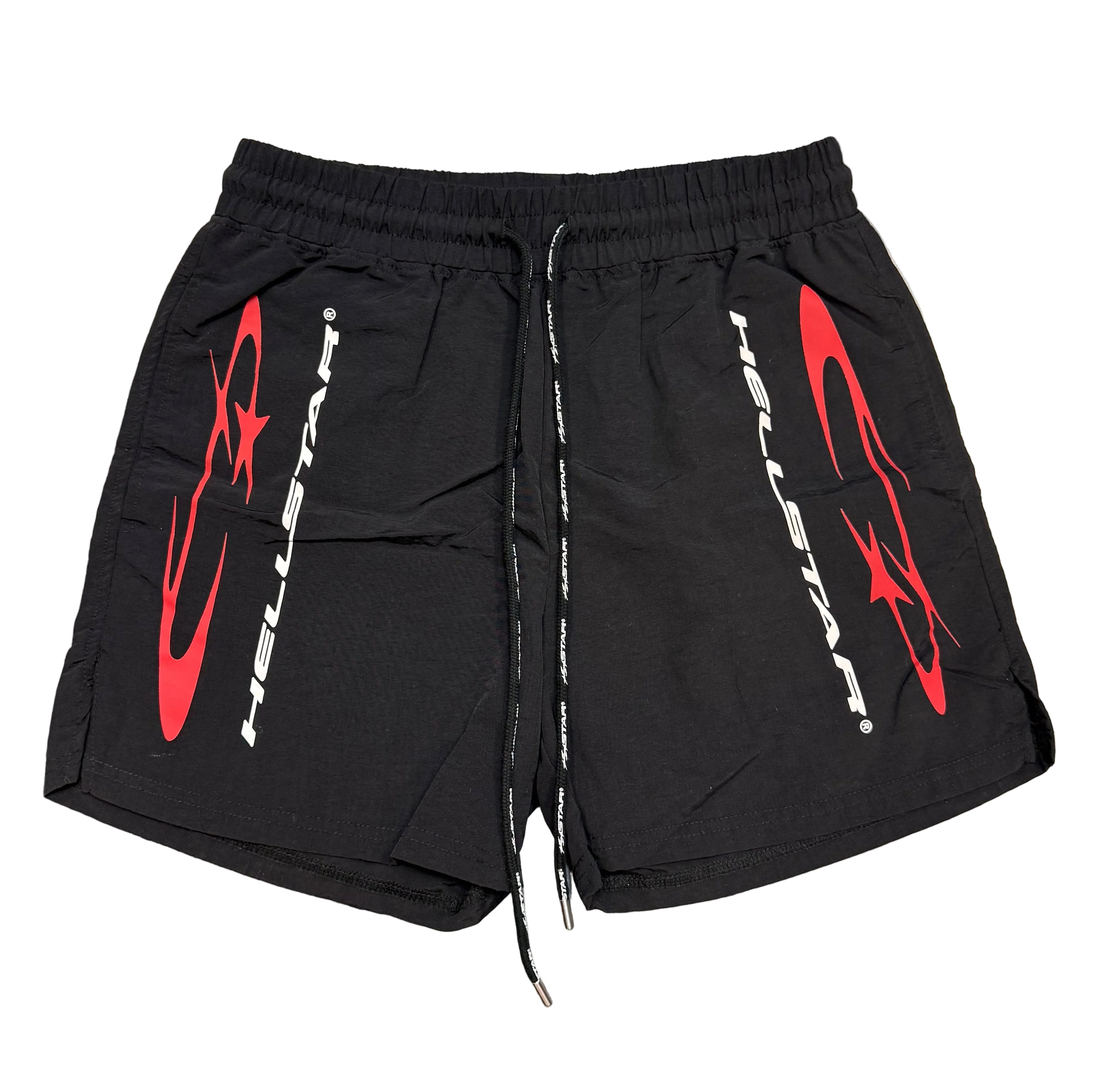 Size XS (Fits S) Hellstar Sports Nylon Shorts “Black/Red” Worn 1x