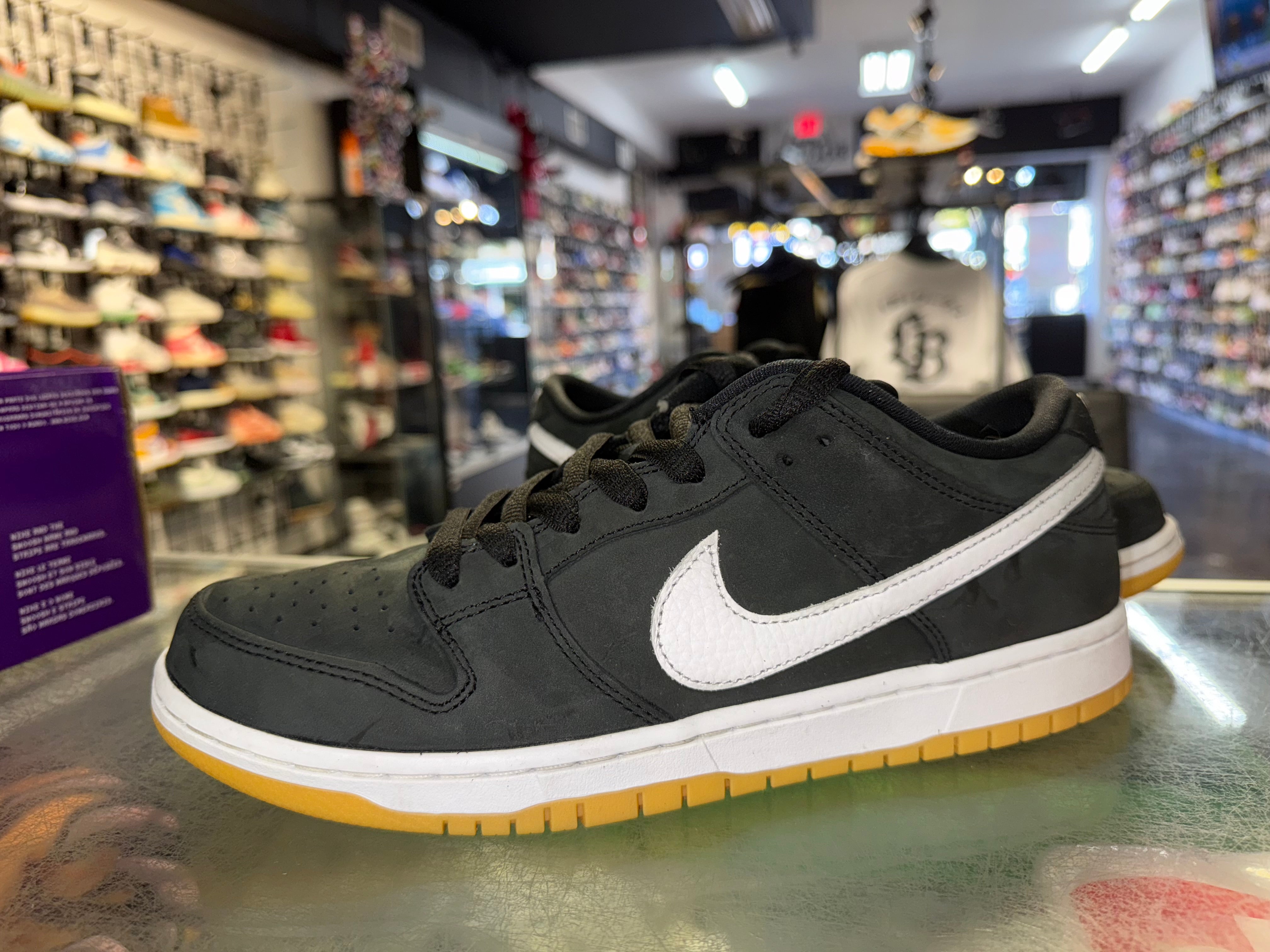Size 10.5 Dunk Low Pro SB "Black Gum"