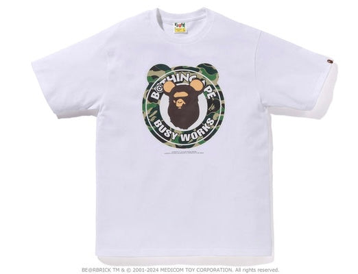 Size M Bape Medicom Toy Busy Works Tee "White Camo" Brand New