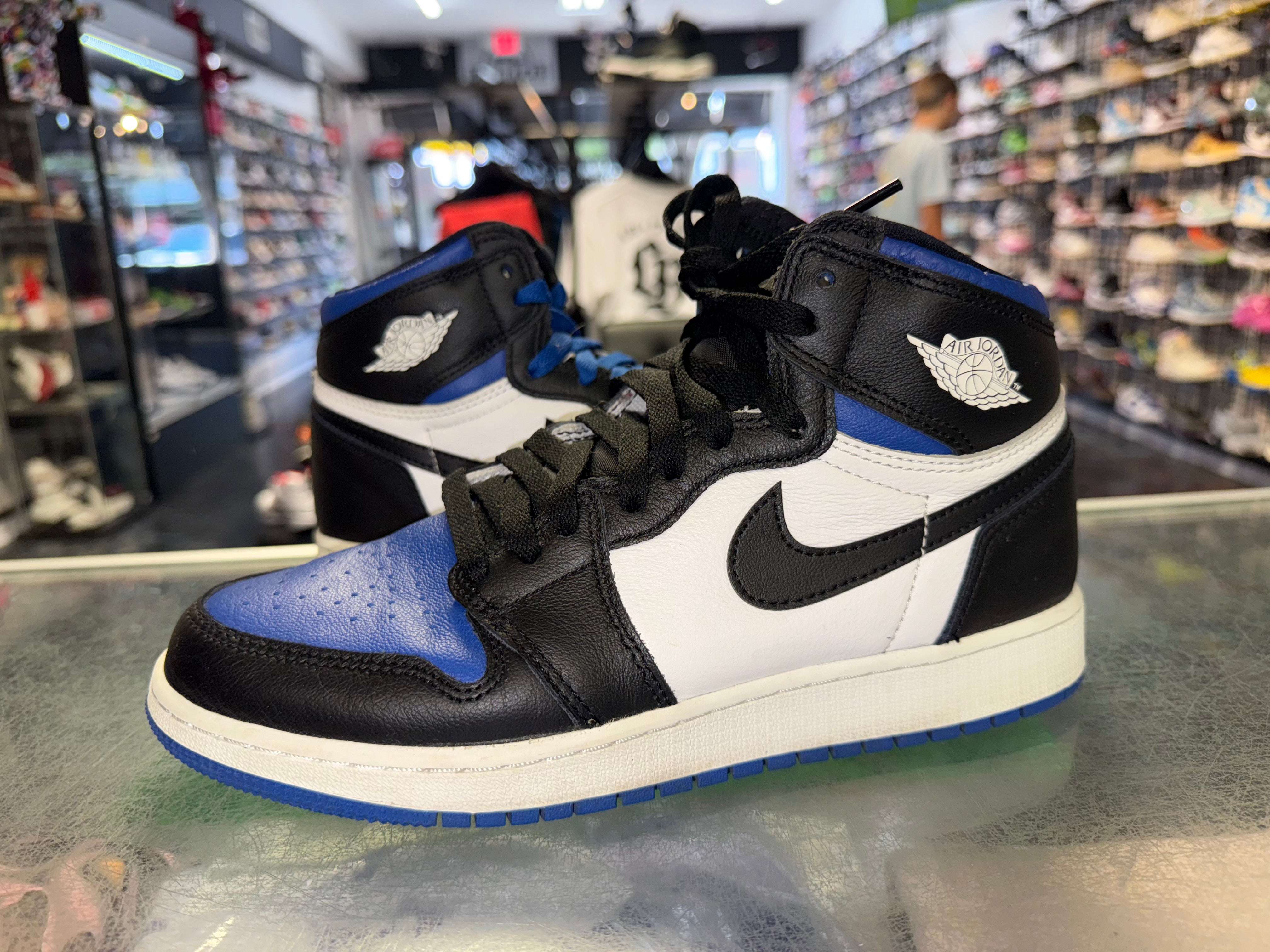 Size 7y Air Jordan 1 "Royal Toe"