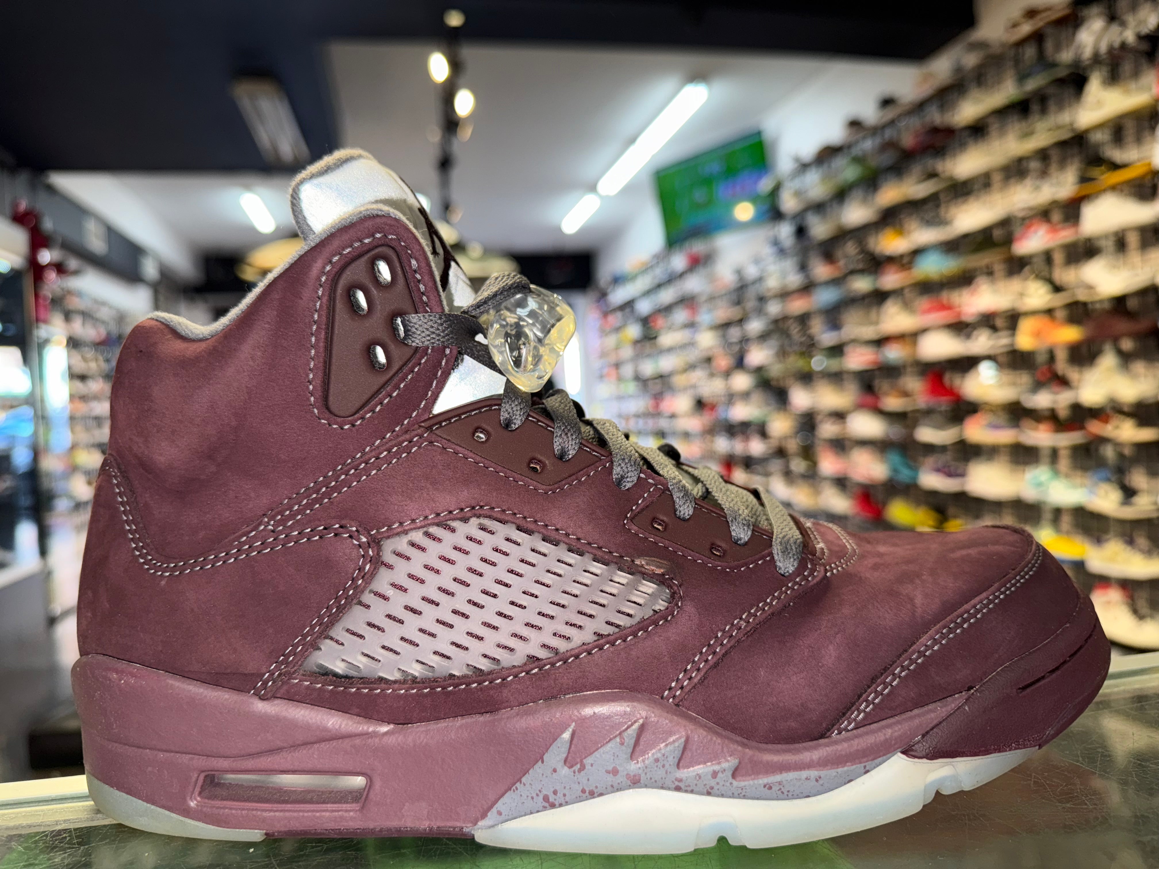 Size 9.5 Air Jordan 5 "Burgundy"