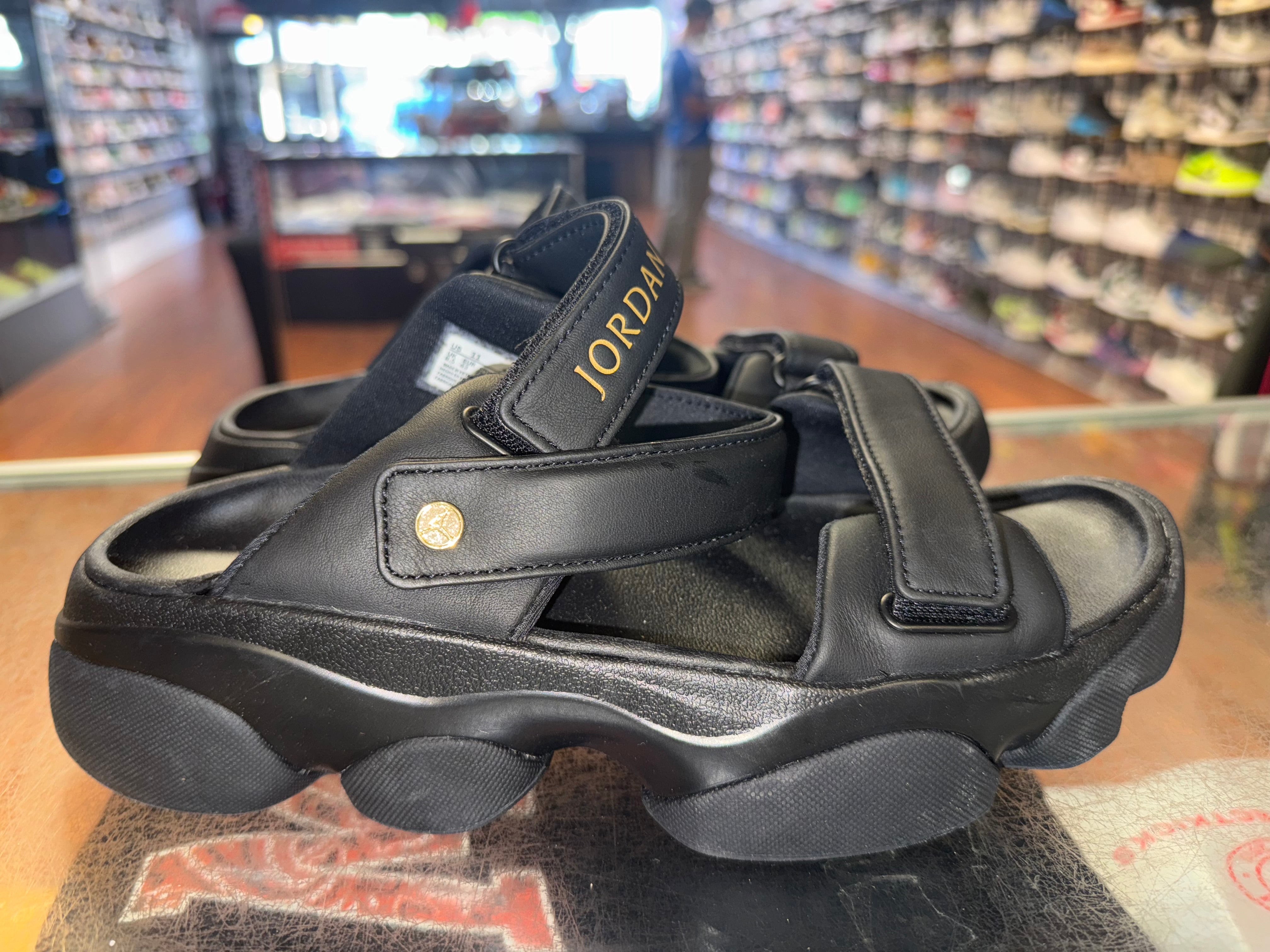 Size 9.5 (11W) Air Jordan Sandal Black - NB