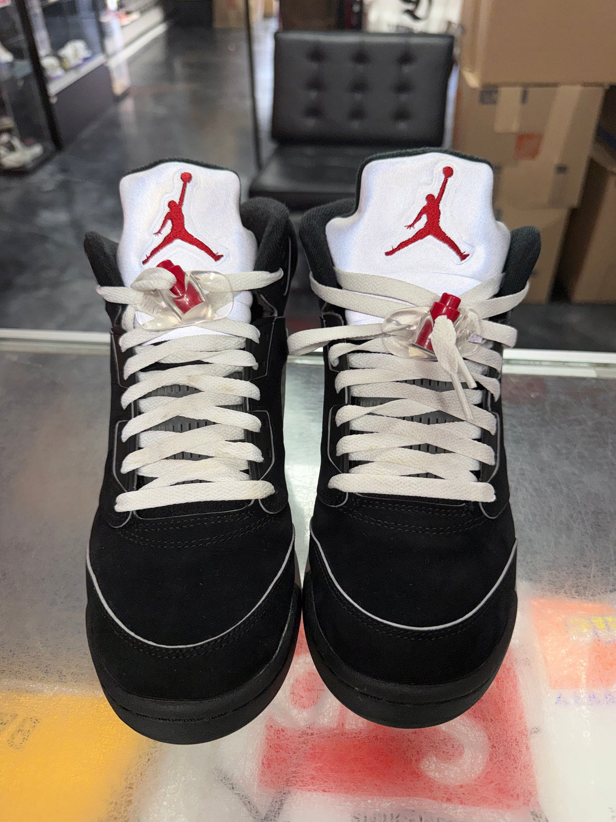Air Jordan 5 GS Black Metallic Reimagined sneaker, pre-owned, size 7Y – view 5