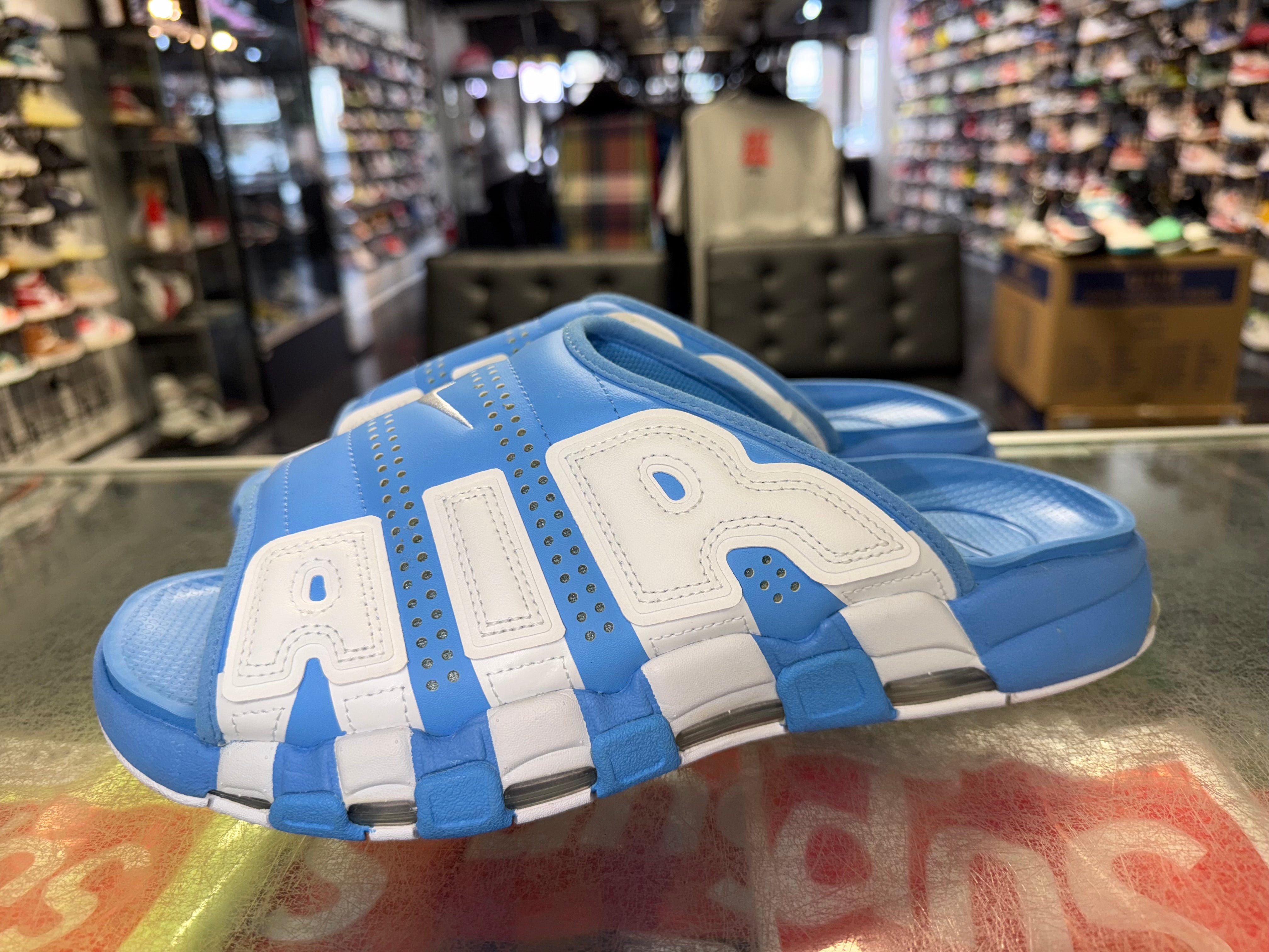 Size 12 Air More Uptempo Slide "University Blue"