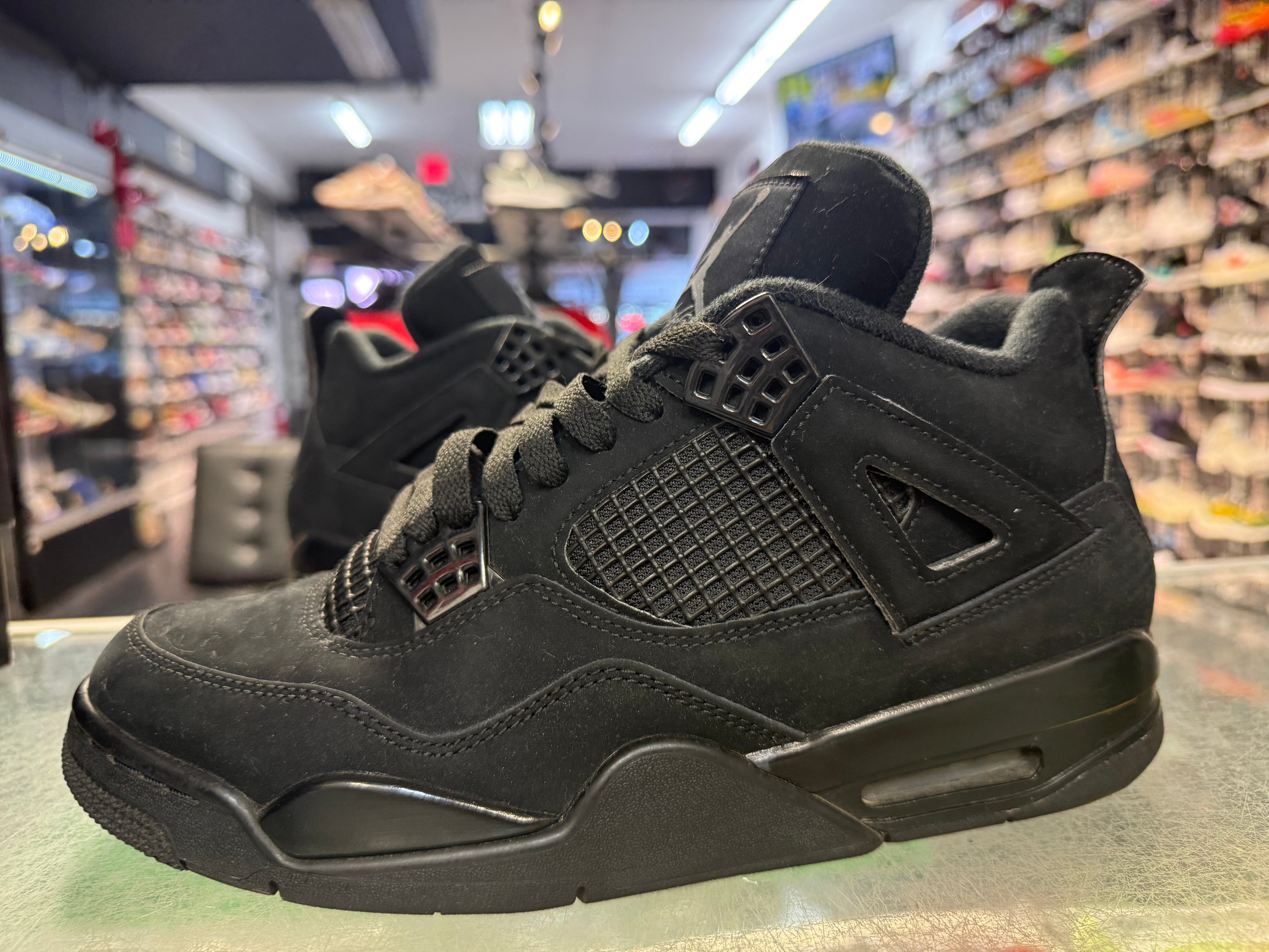 Size 8.5 Air Jordan 4 "Black Cat" 2020