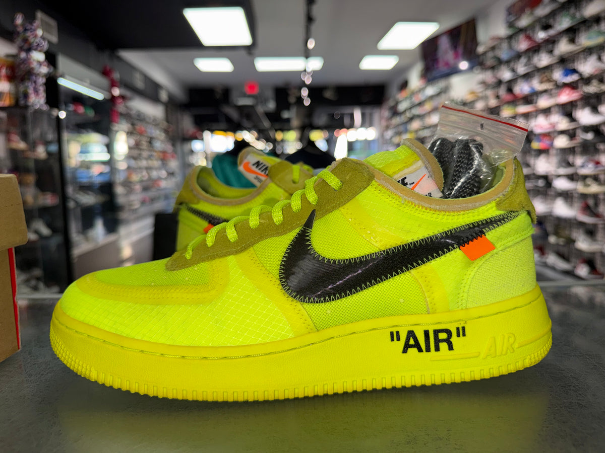 Size 9.5 Air Force 1 Off-White "Volt"