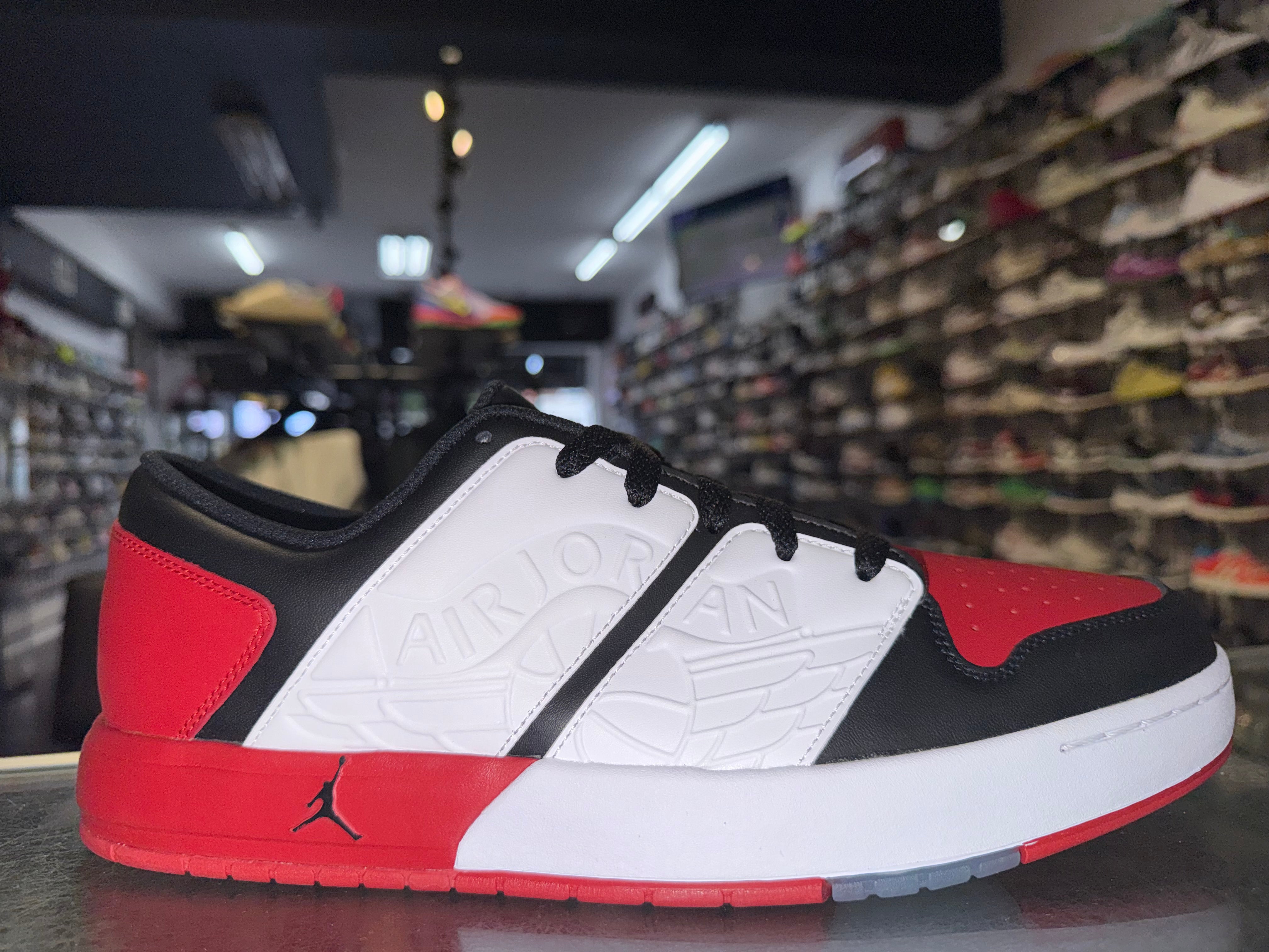 Size 11 Jordan Nu Retro 1 Low "Varsity Red Black" Brand New