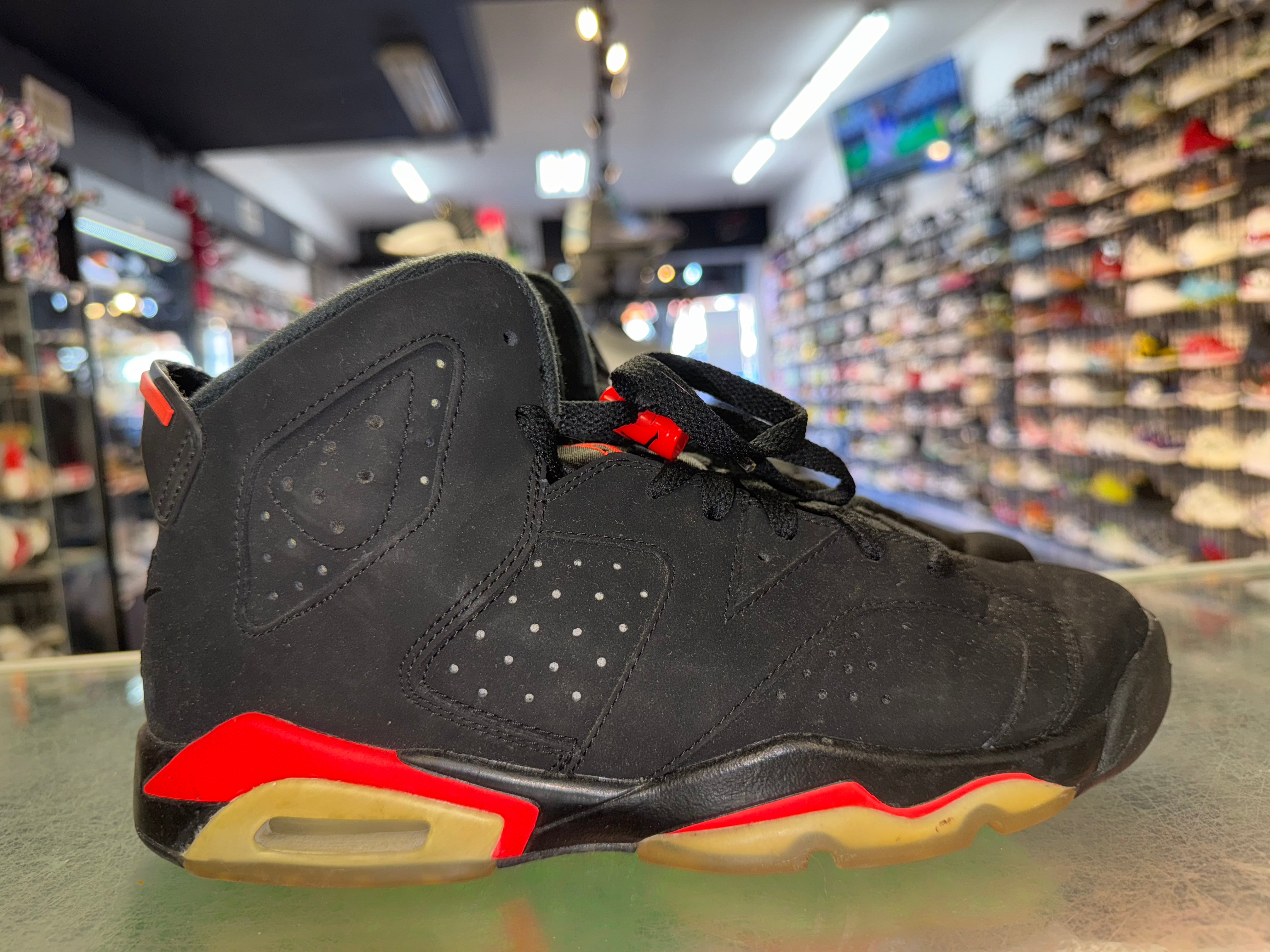 Size 7y AJ 6 "Black Infrared" - NB