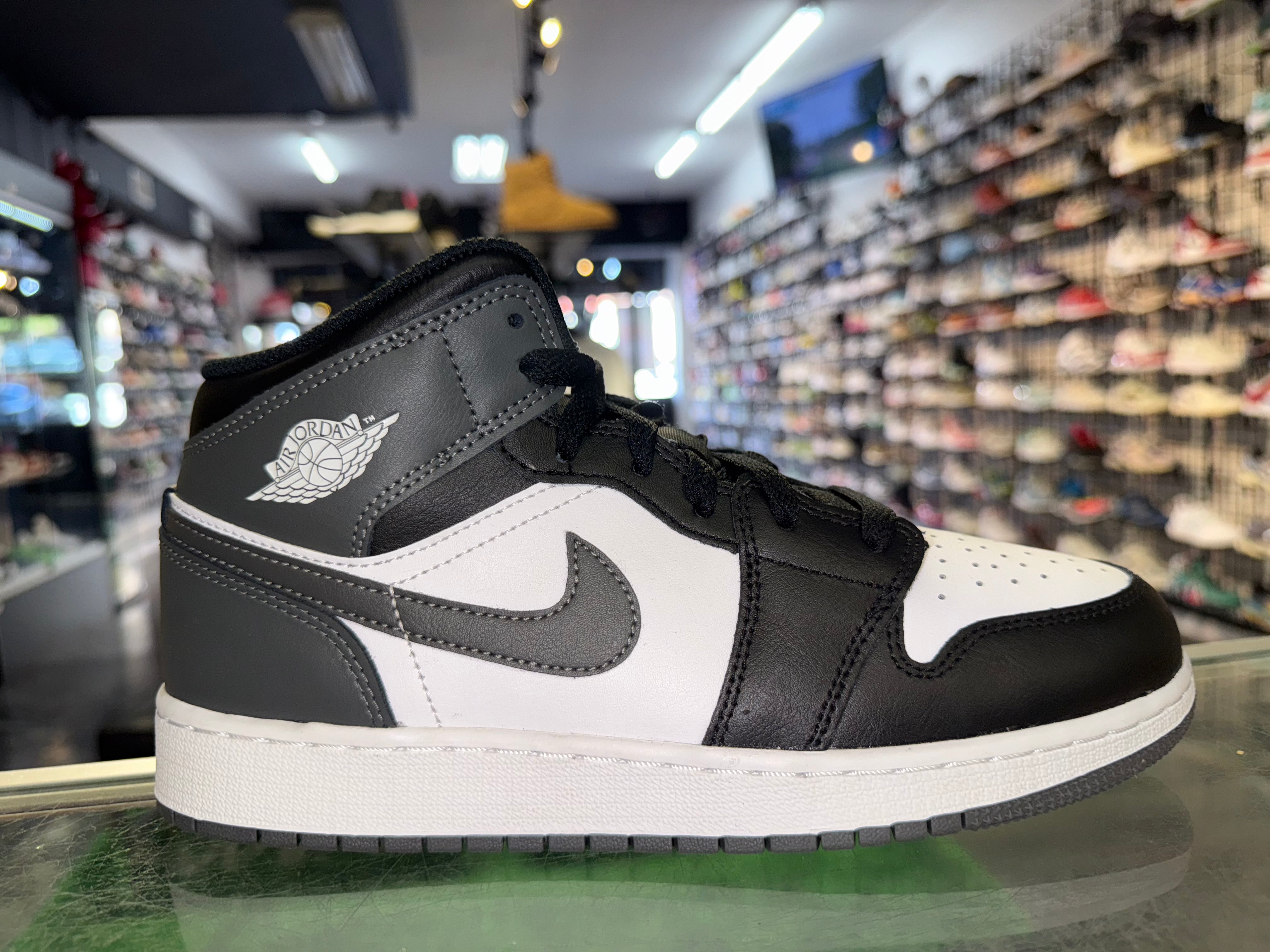 Size 6.5y Air Jordan 1 Mid "Iron Grey" Brand New