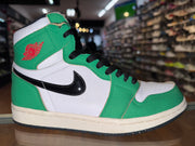 Size 5.5 (7W) Air Jordan 1 "Lucky Green"