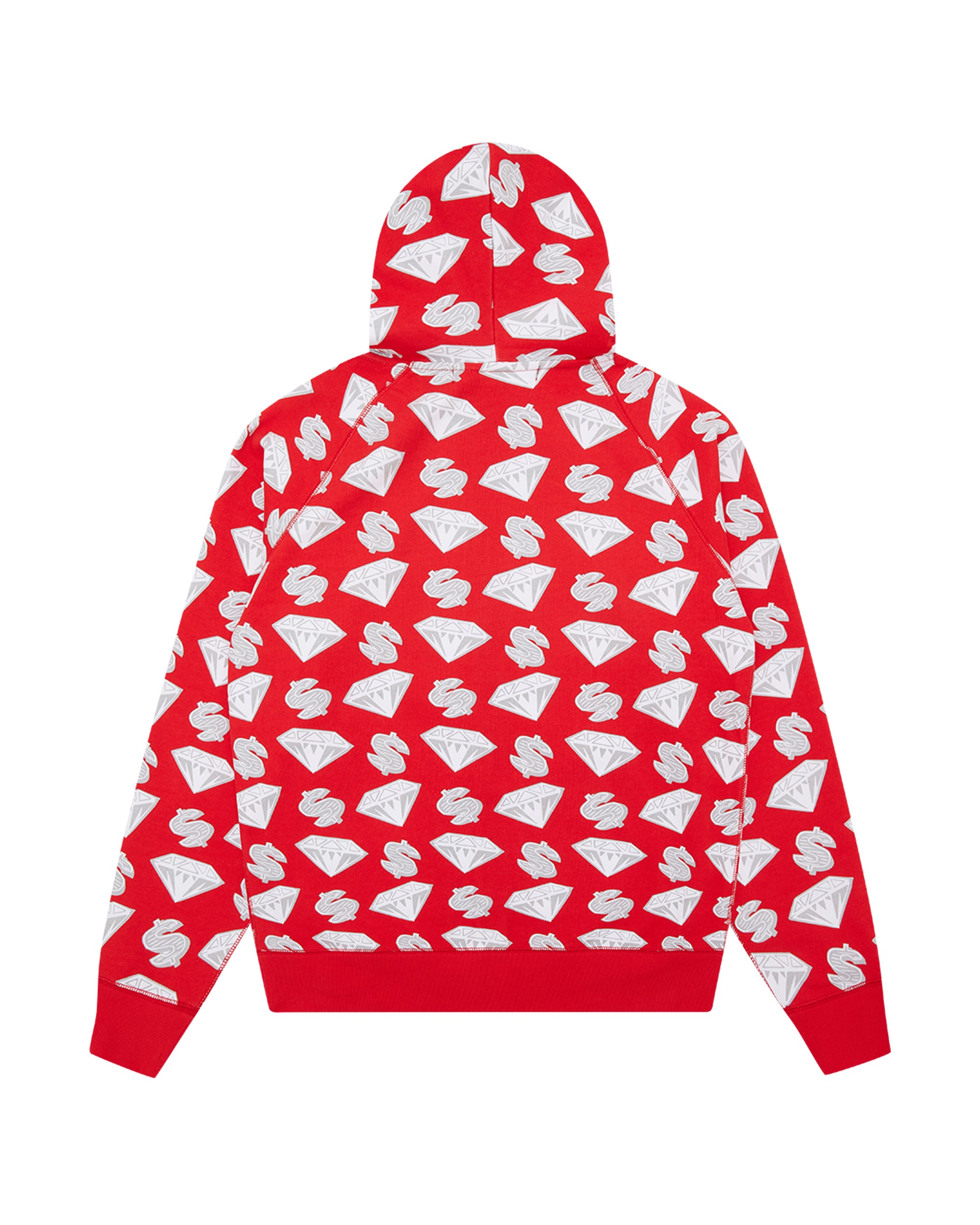 Size XXL Billionaire Boys Club D&D Zip Up Hoodie “Red” Brand New