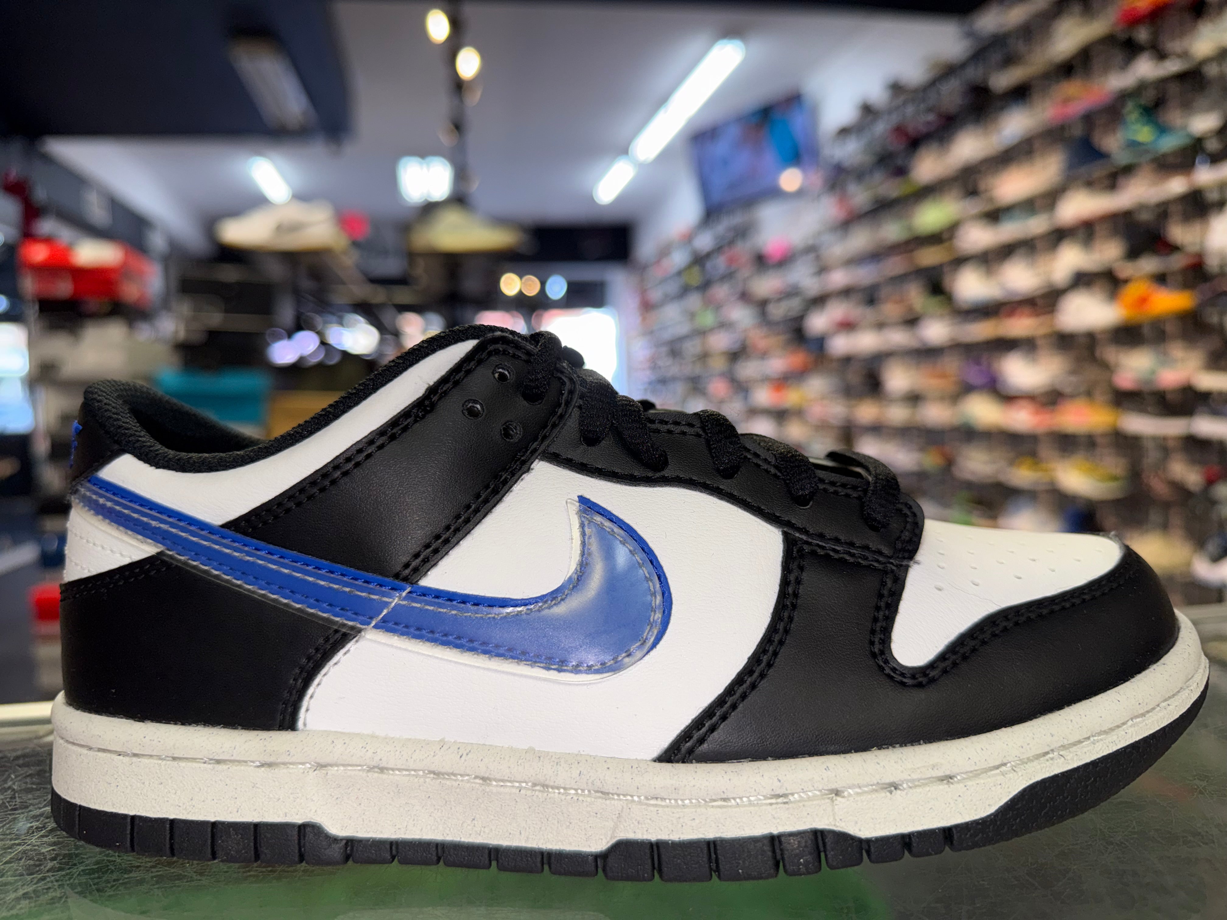 Size 4y Dunk Low Next Nature "TPU Swoosh" Brand New